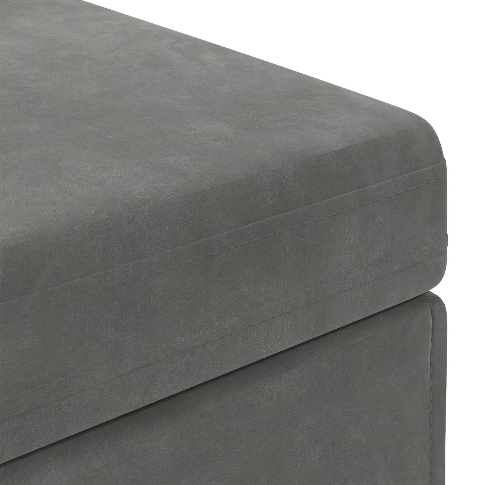 Stolica Tamno siva 61 x 41 x 40 cm Svileni i Fino Radeći Drvo