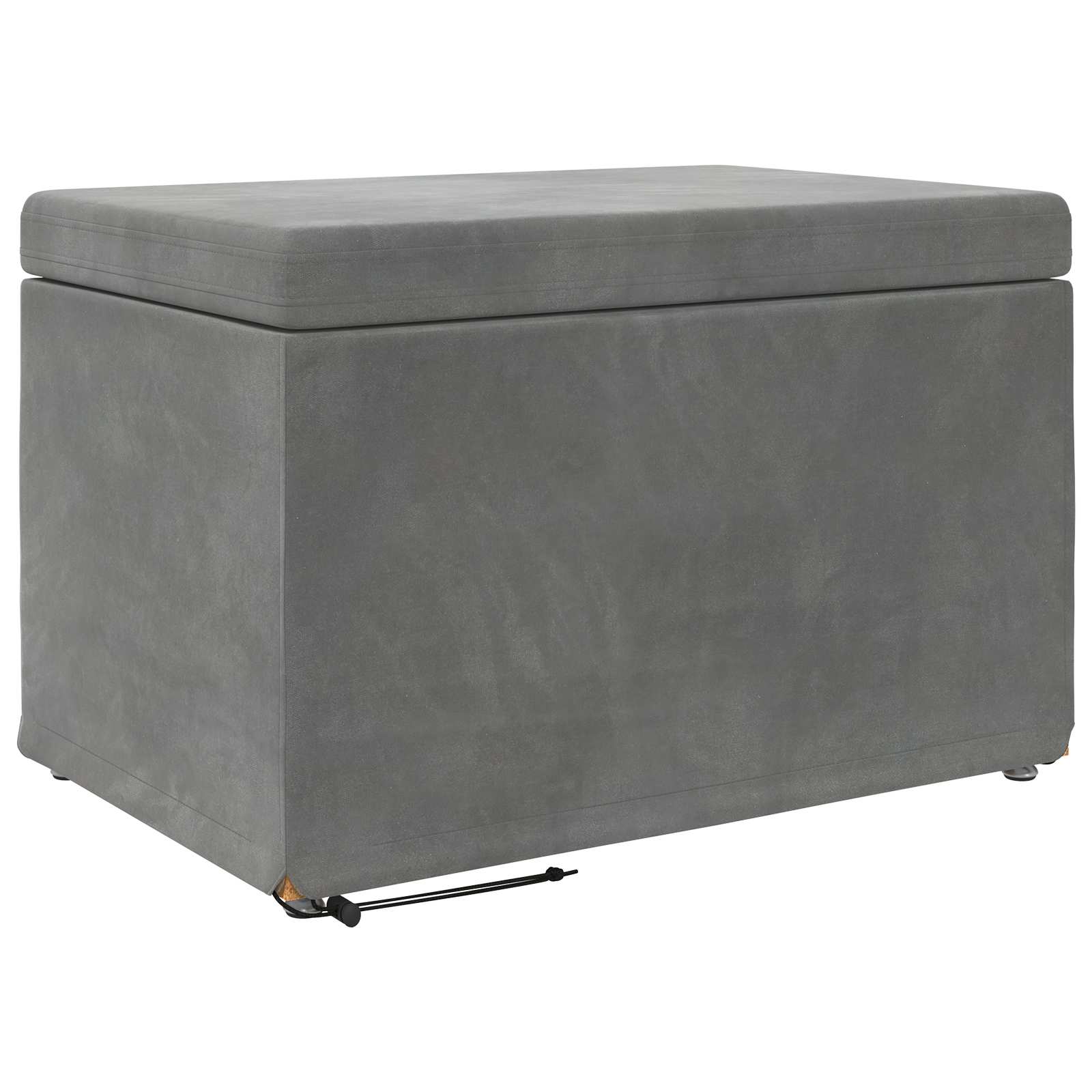 Stolica Tamno siva 61 x 41 x 40 cm Svileni i Fino Radeći Drvo