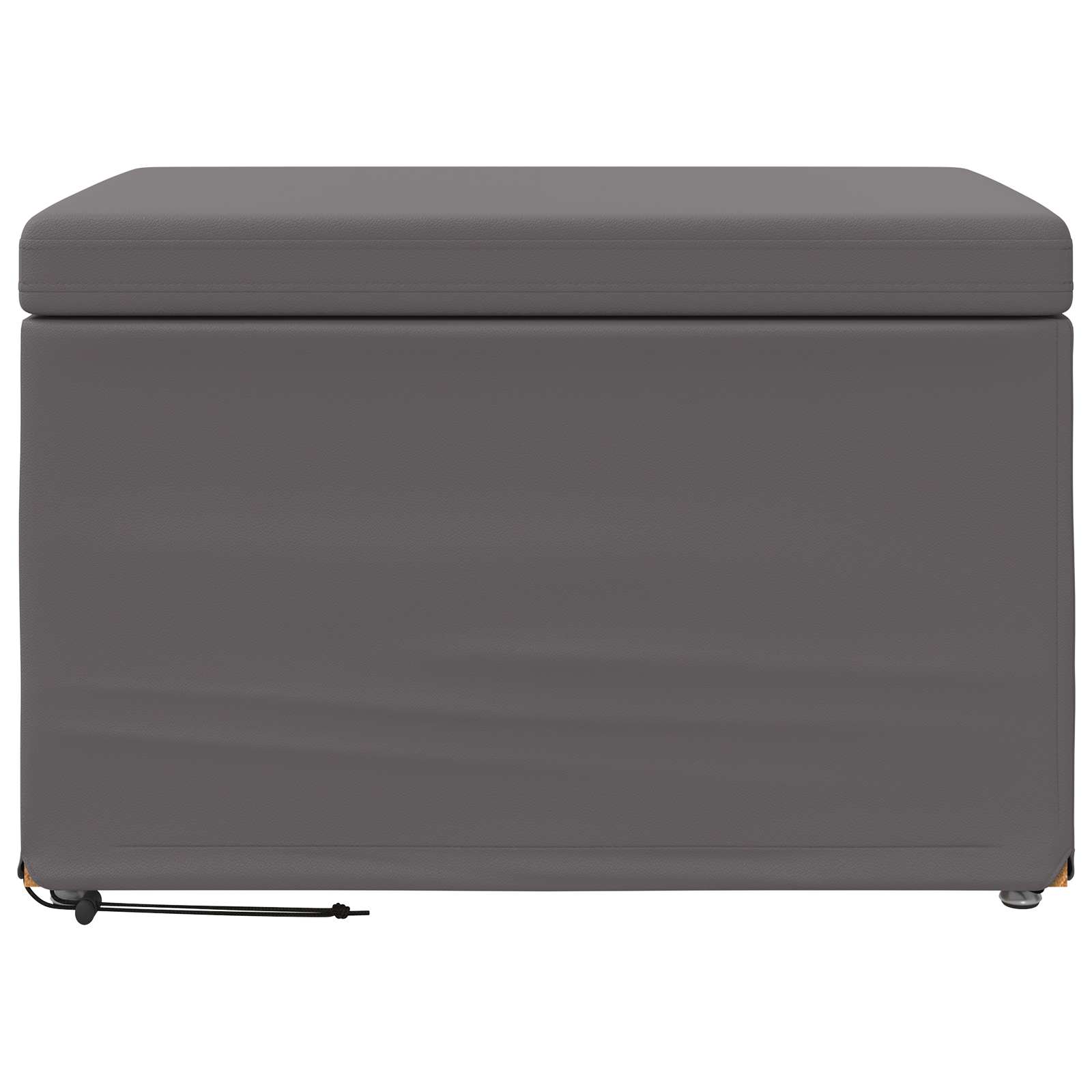 Stolica Siva 61 x 41 x 40 cm Umjetna Koža i Fino Radeći Drvo