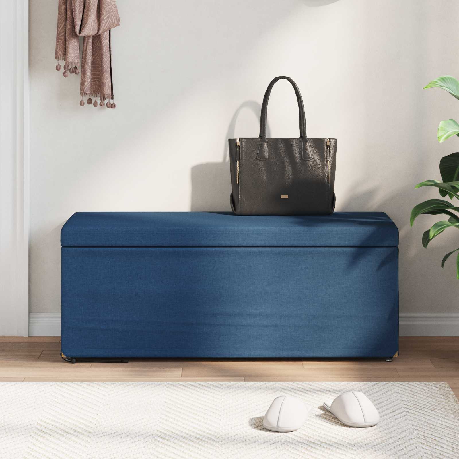 Stolica Plava 101 x 41 x 40 cm Tkanina i konstruirano drvo