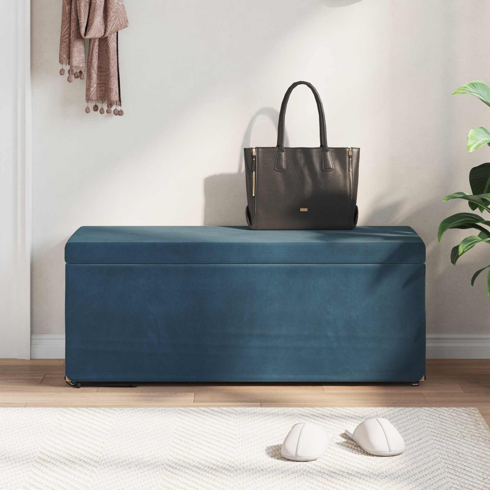 Stolica Plava 101 x 41 x 40 cm Svileni i Fino Radeći Drvo