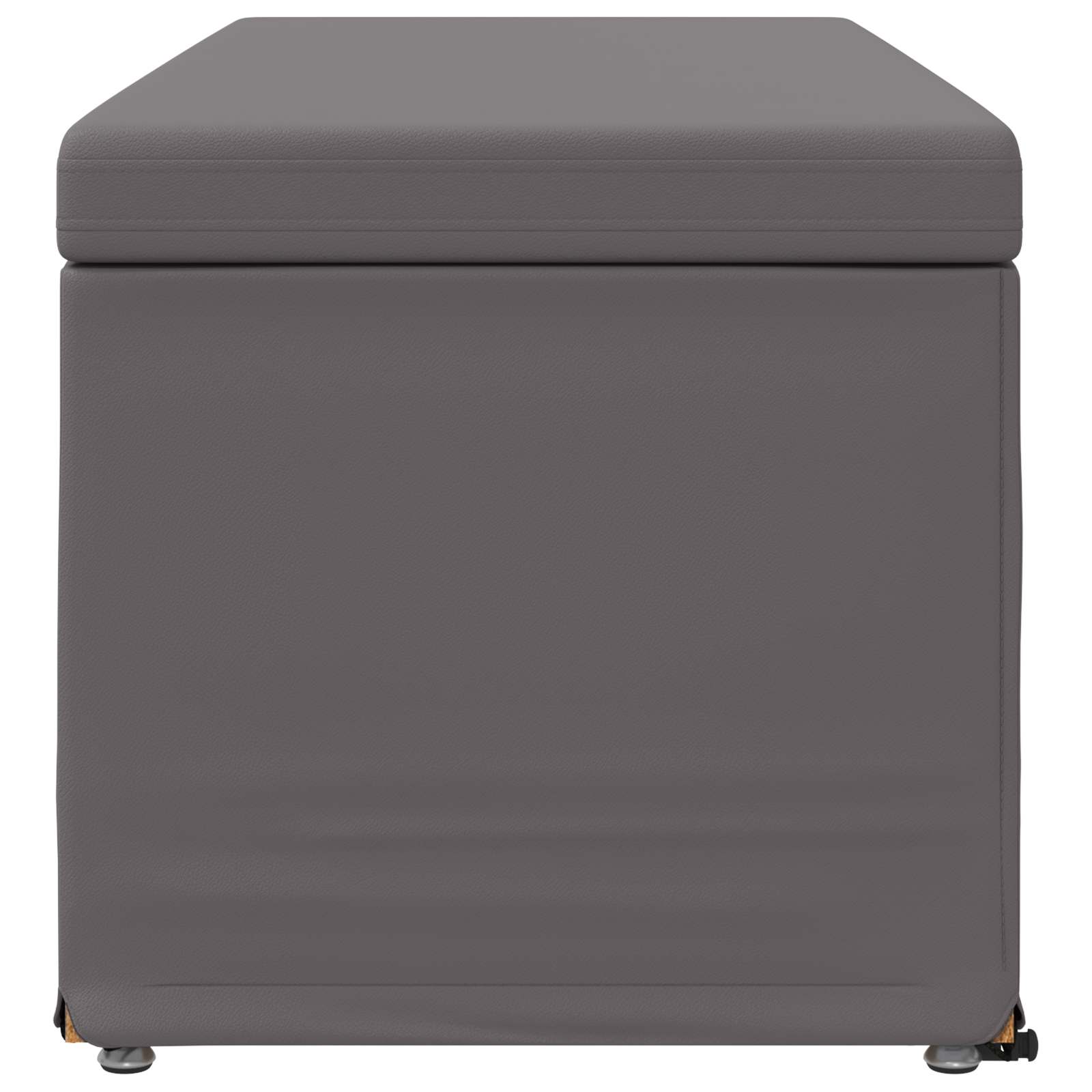 Stolica Siva 101 x 41 x 40 cm Umjetna Koža i Fino Radeći Drvo