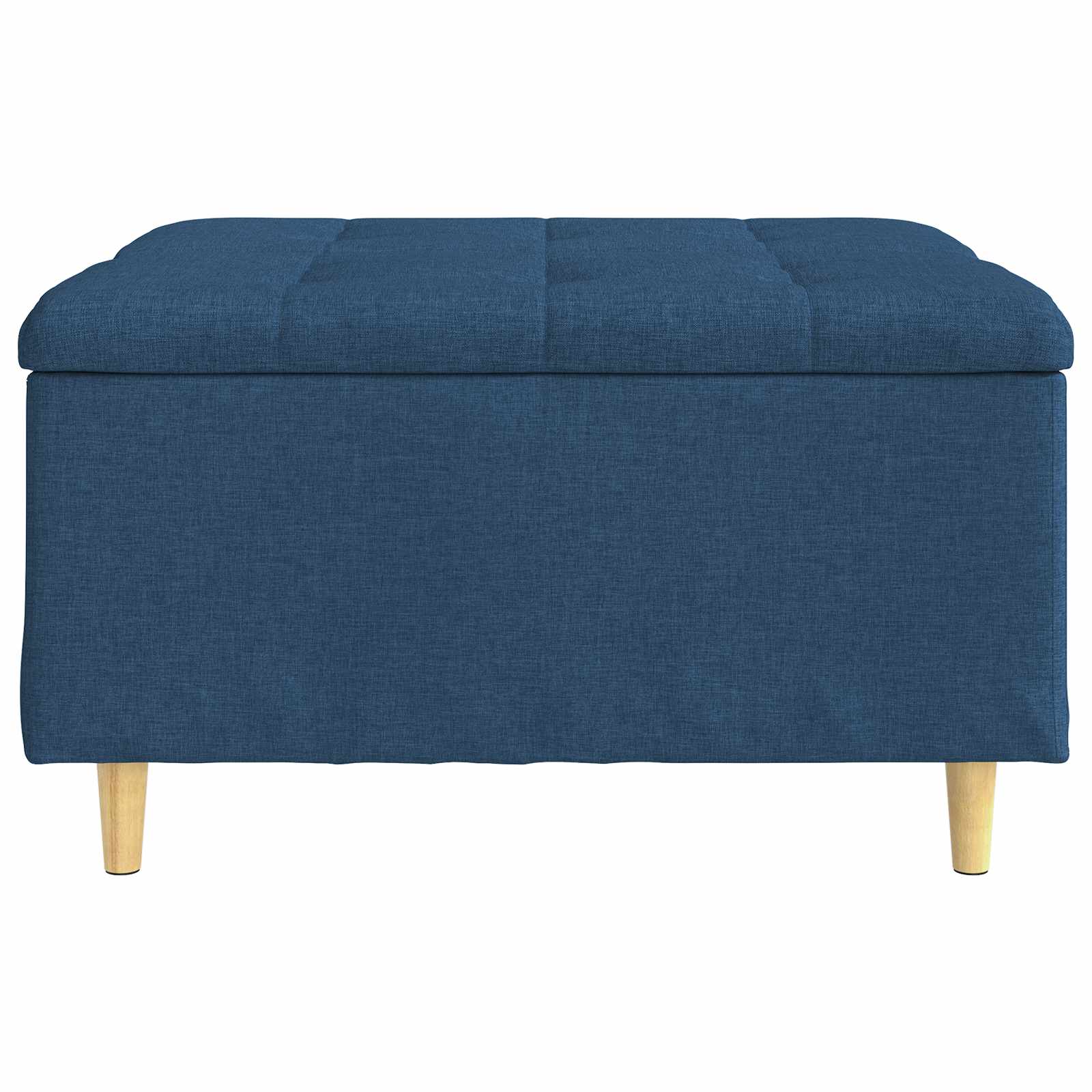 Otoman za pohranu s jastukom Plava 80 x 80 x 45 cm tkanina