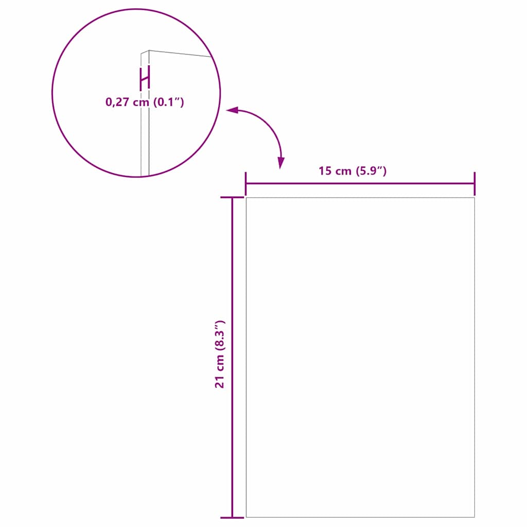 Dekor Paneli 50 pcs Betonski sivi 15 x 21 x 0.27 cm