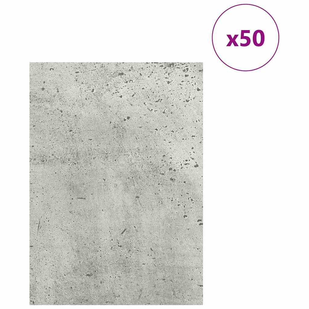 Dekor Paneli 50 pcs Betonski sivi 15 x 21 x 0.27 cm