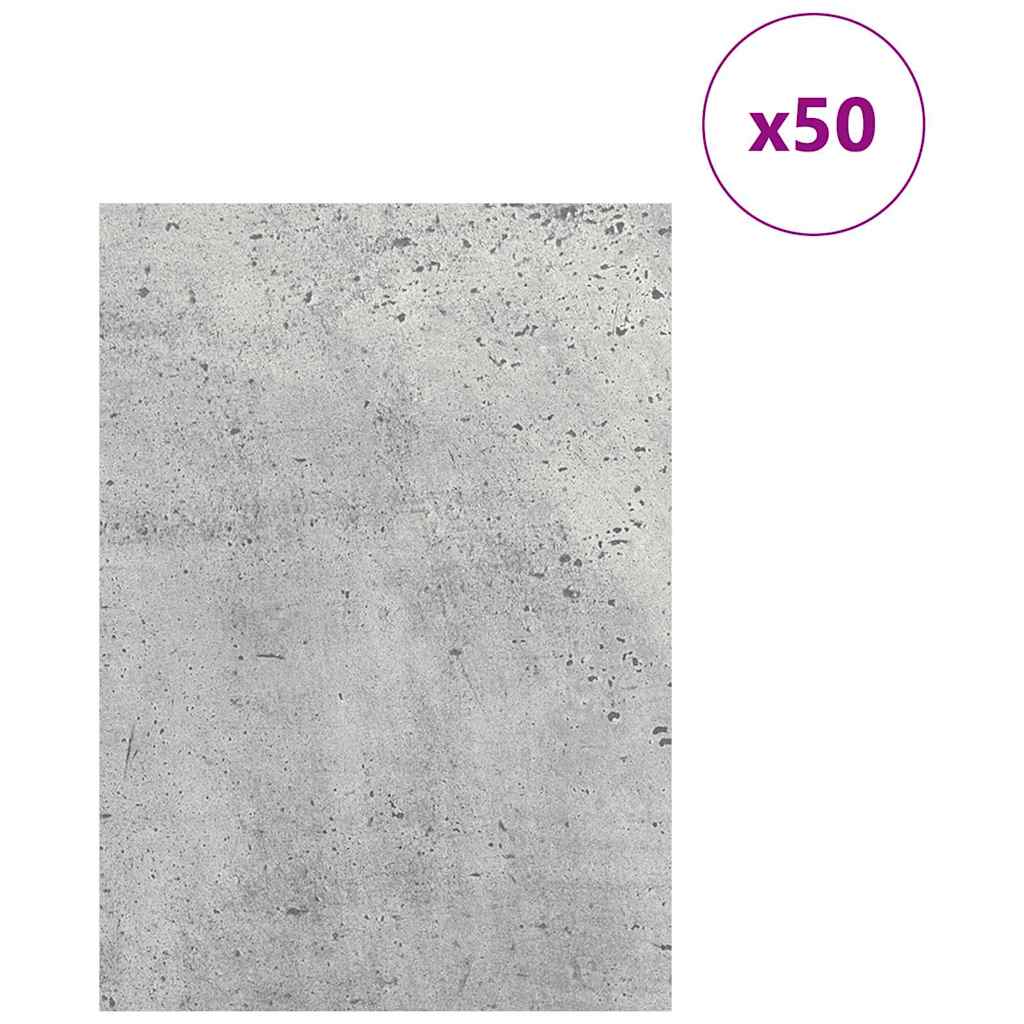 Dekor Paneli 50 pcs Betonski sivi 21 x 30 x 0,27 cm