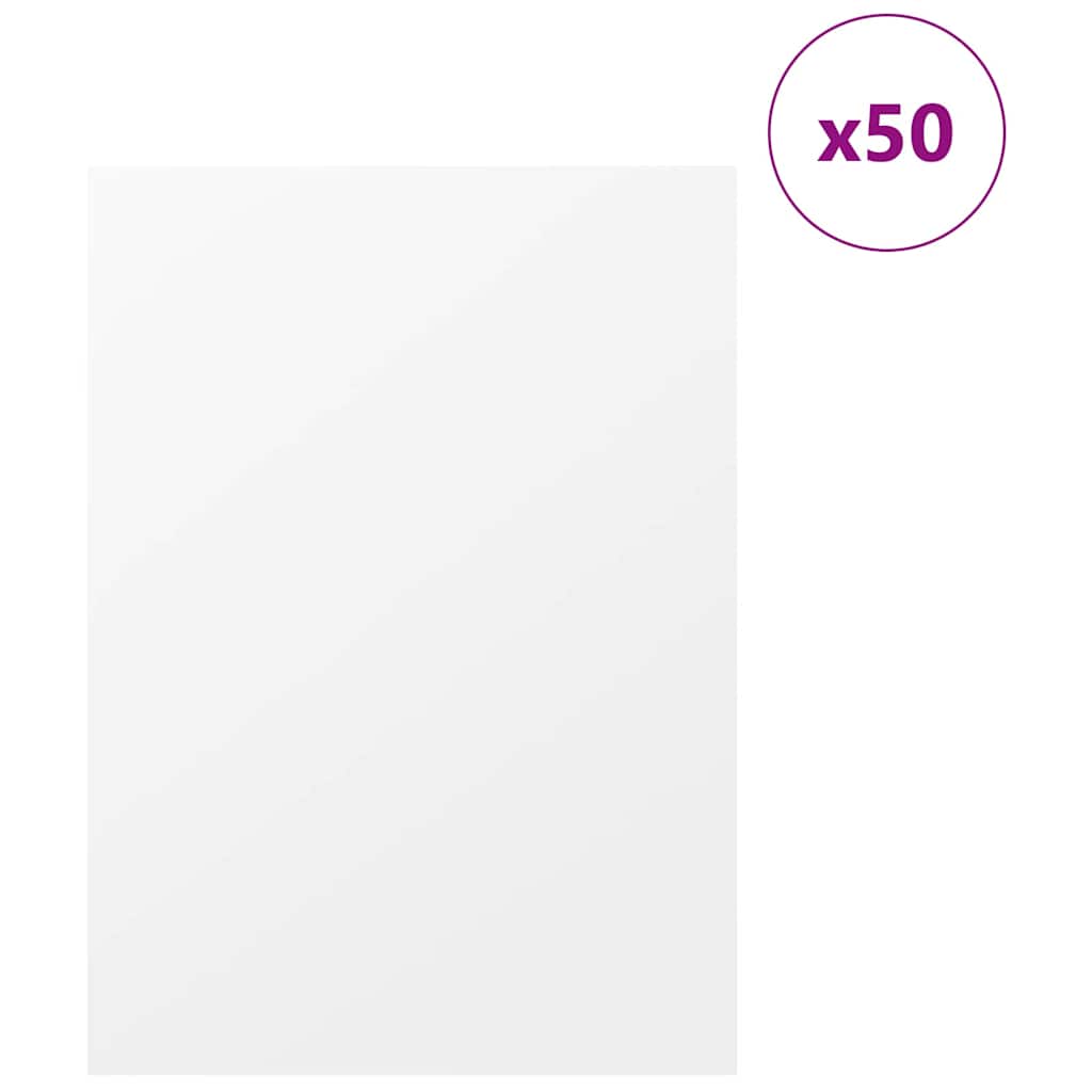 Dekor Paneli 50 pcs Bijelo 30 x 42 x 0.27 cm Konstruirano drvo