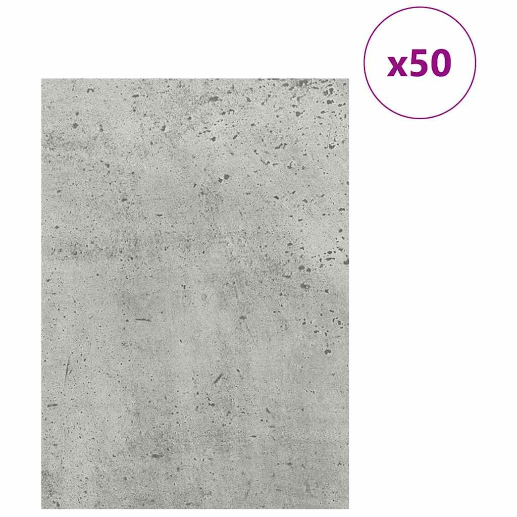 Dekor Paneli 50 pcs Betonski sivi 30 x 42 x 0.27 cm