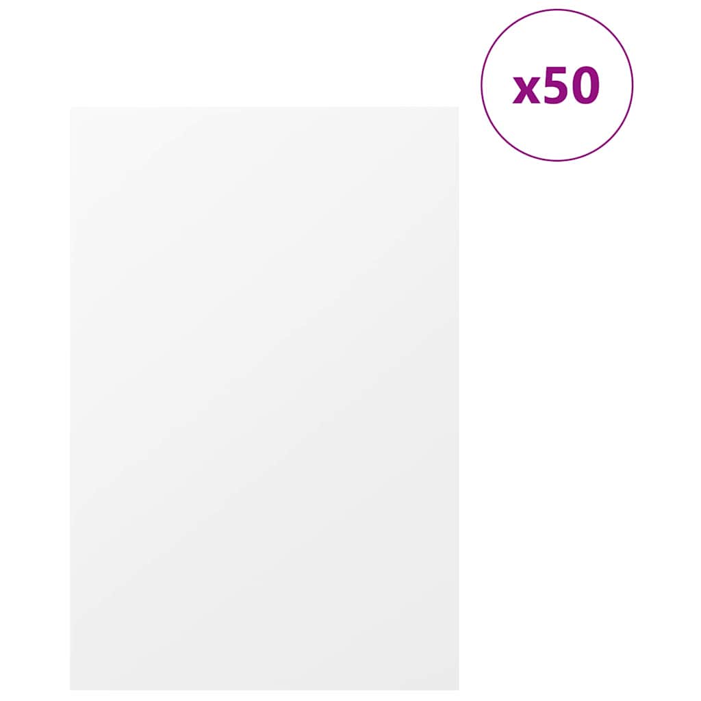 Dekor Paneli 50 pcs Bijelo 40 x 60 x 0.27 cm Konstruirano drvo