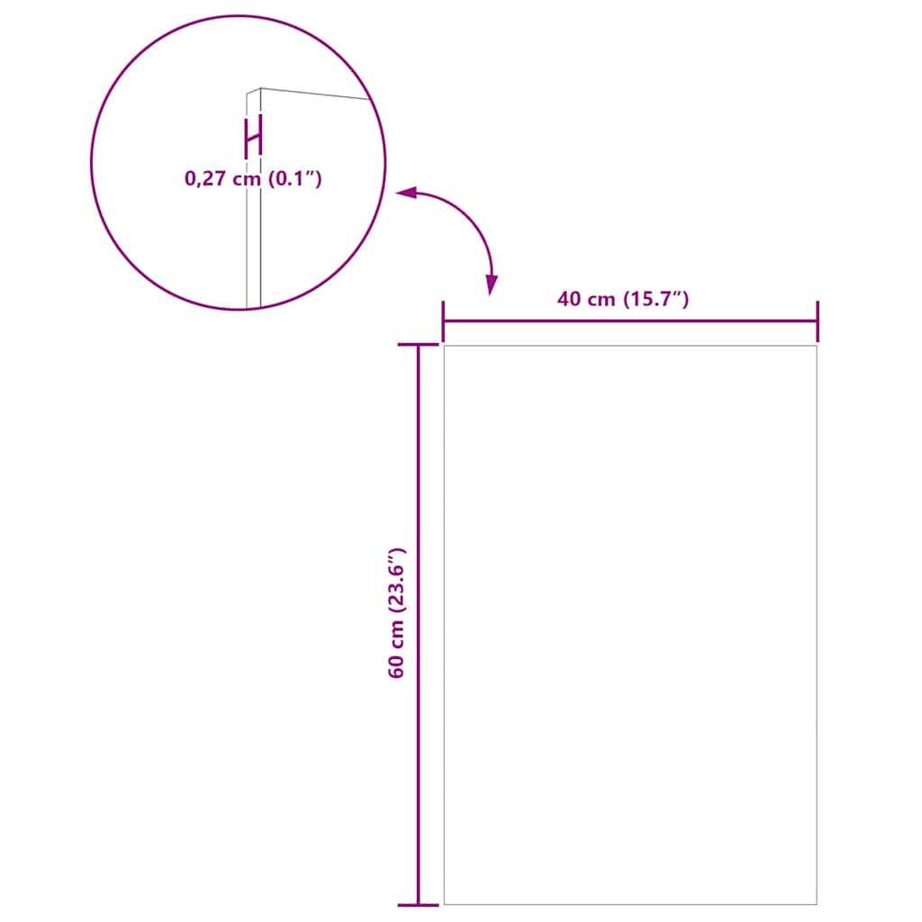 Dekor Paneli 50 pcs Siva Sonoma 40 x 60 x 0.27 cm