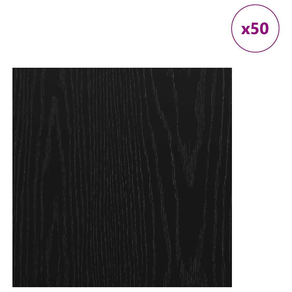 Dekor Paneli 50 pcs Crni hrast 30 x 30 x 0.27 cm