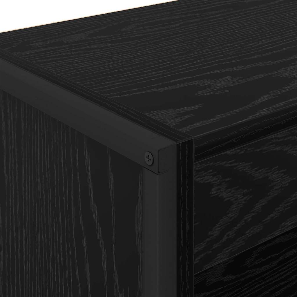 Ormarić za knjige Crni hrast 60 x 30 x 121 cm Konstruirano drvo
