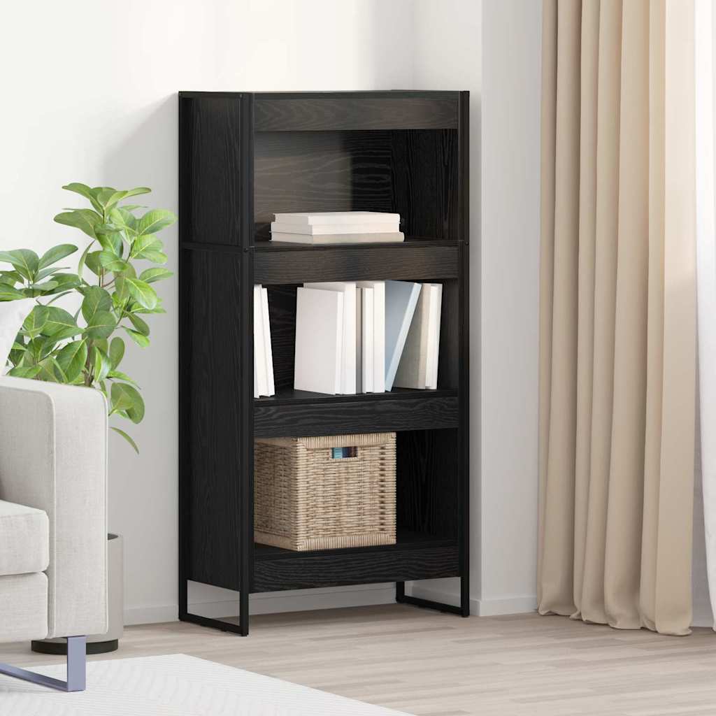 Ormarić za knjige Crni hrast 60 x 30 x 121 cm Konstruirano drvo