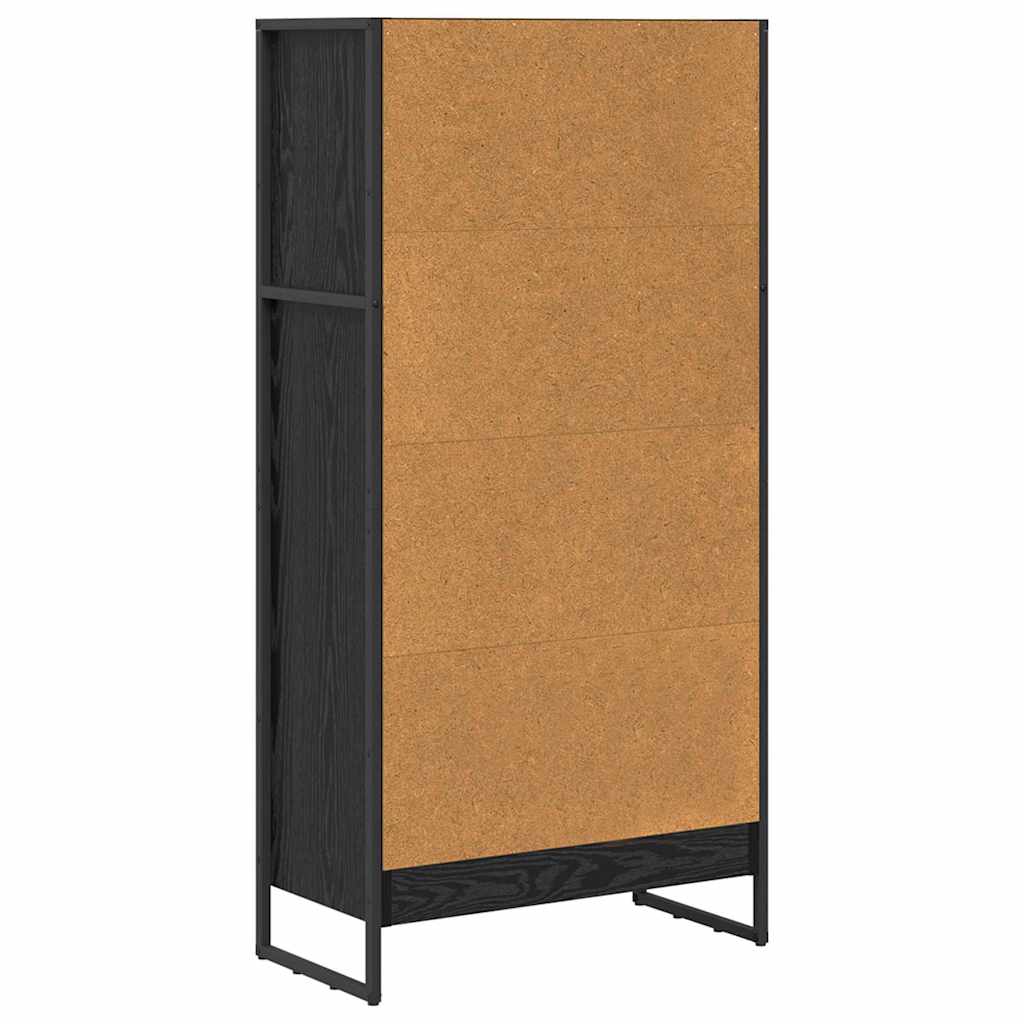 Ormarić za knjige Crni hrast 60 x 30 x 121 cm Konstruirano drvo