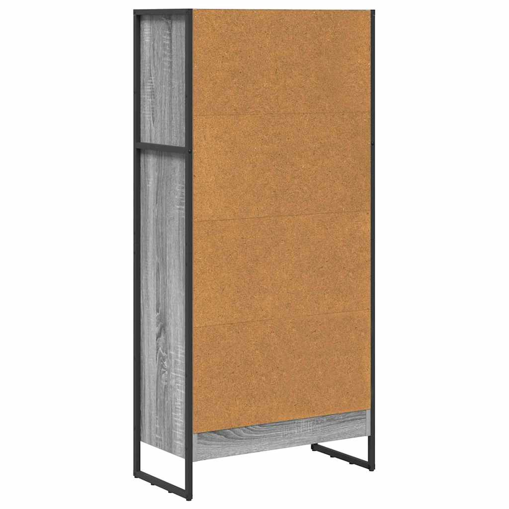 Ormarić za knjige Siva Sonoma 60 x 30 x 121 cm