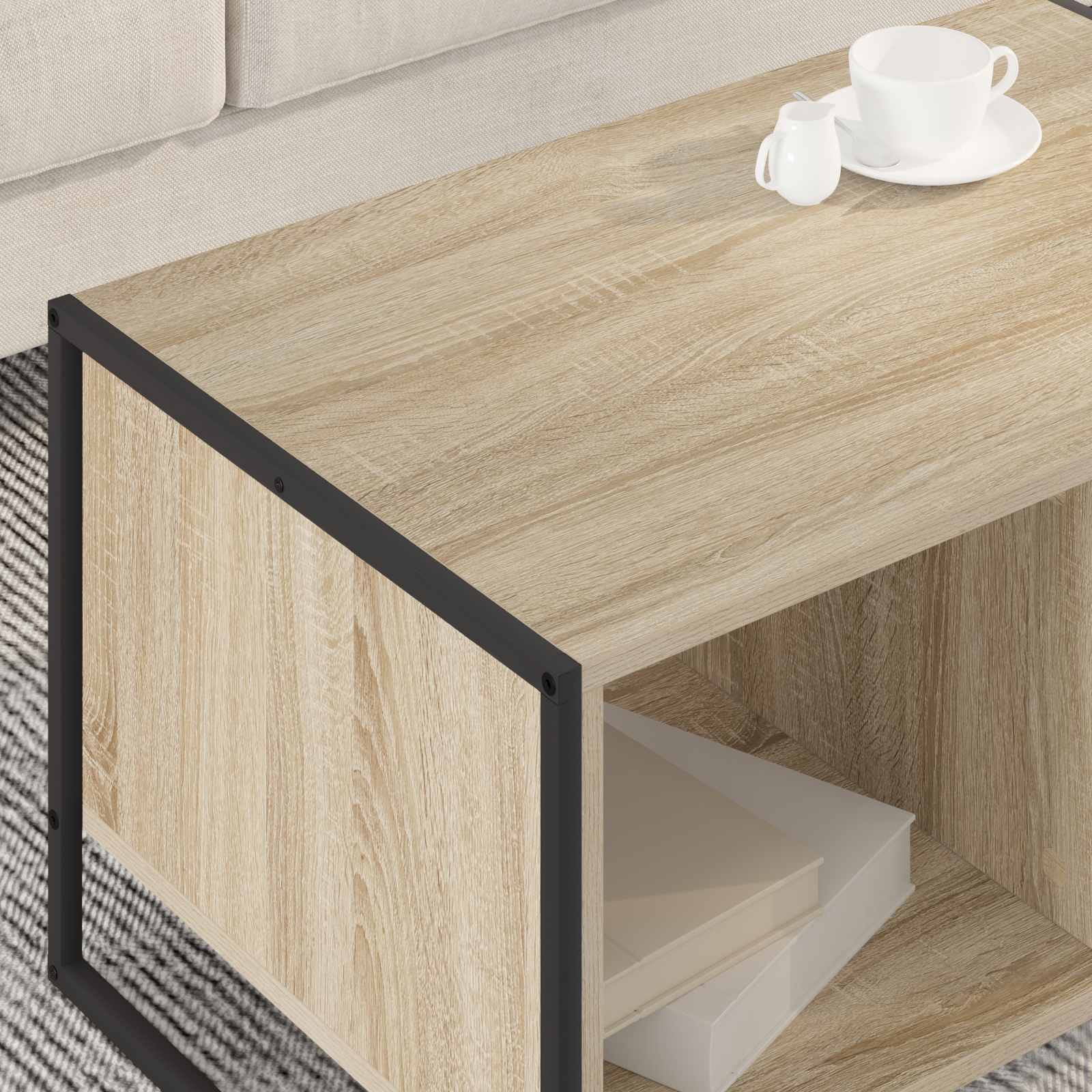 Kava Stol Sonoma 80 x 50 x 40 cm Konstruirano drvo