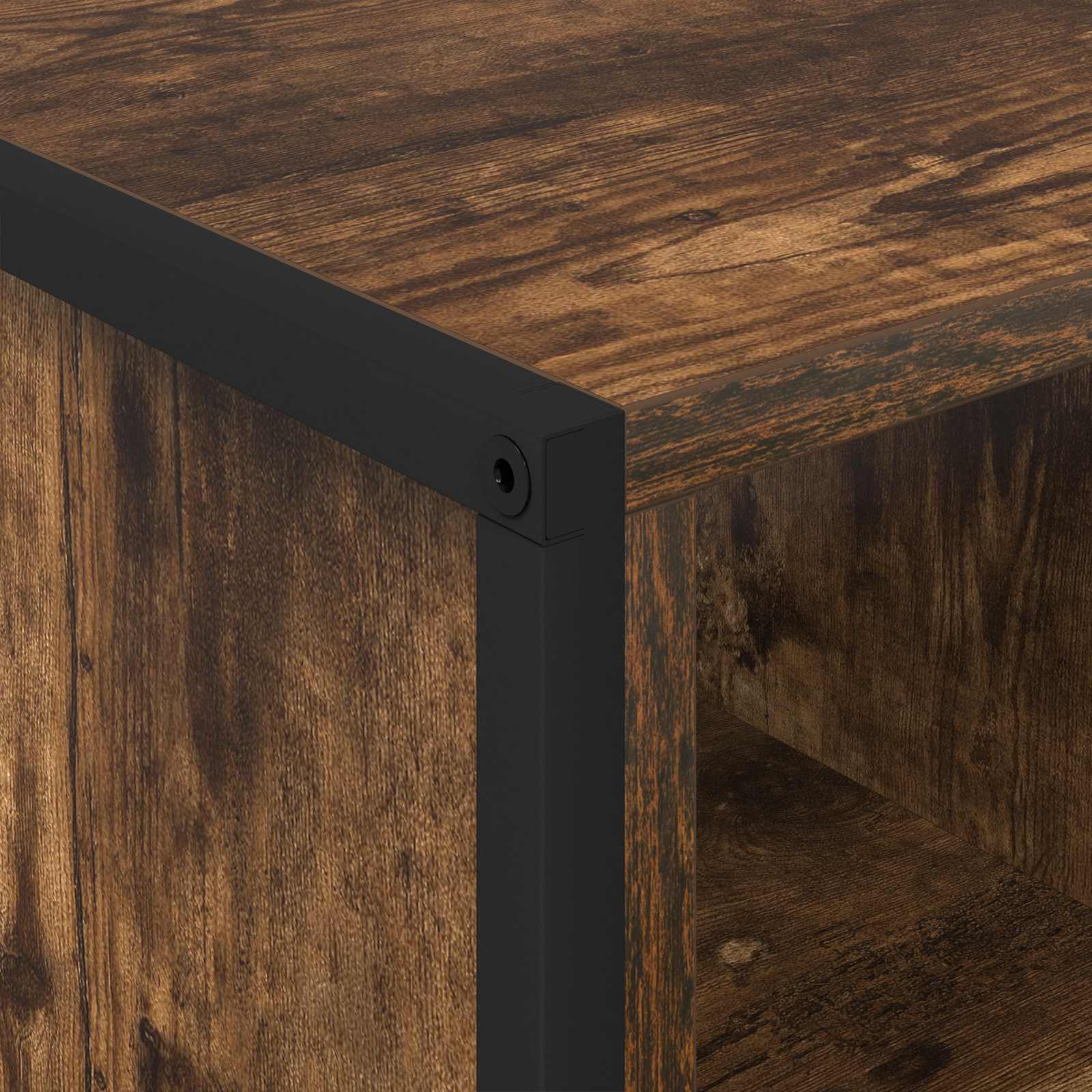 Kava Stol Dimni hrast 80 x 50 x 40 cm Konstruirano drvo