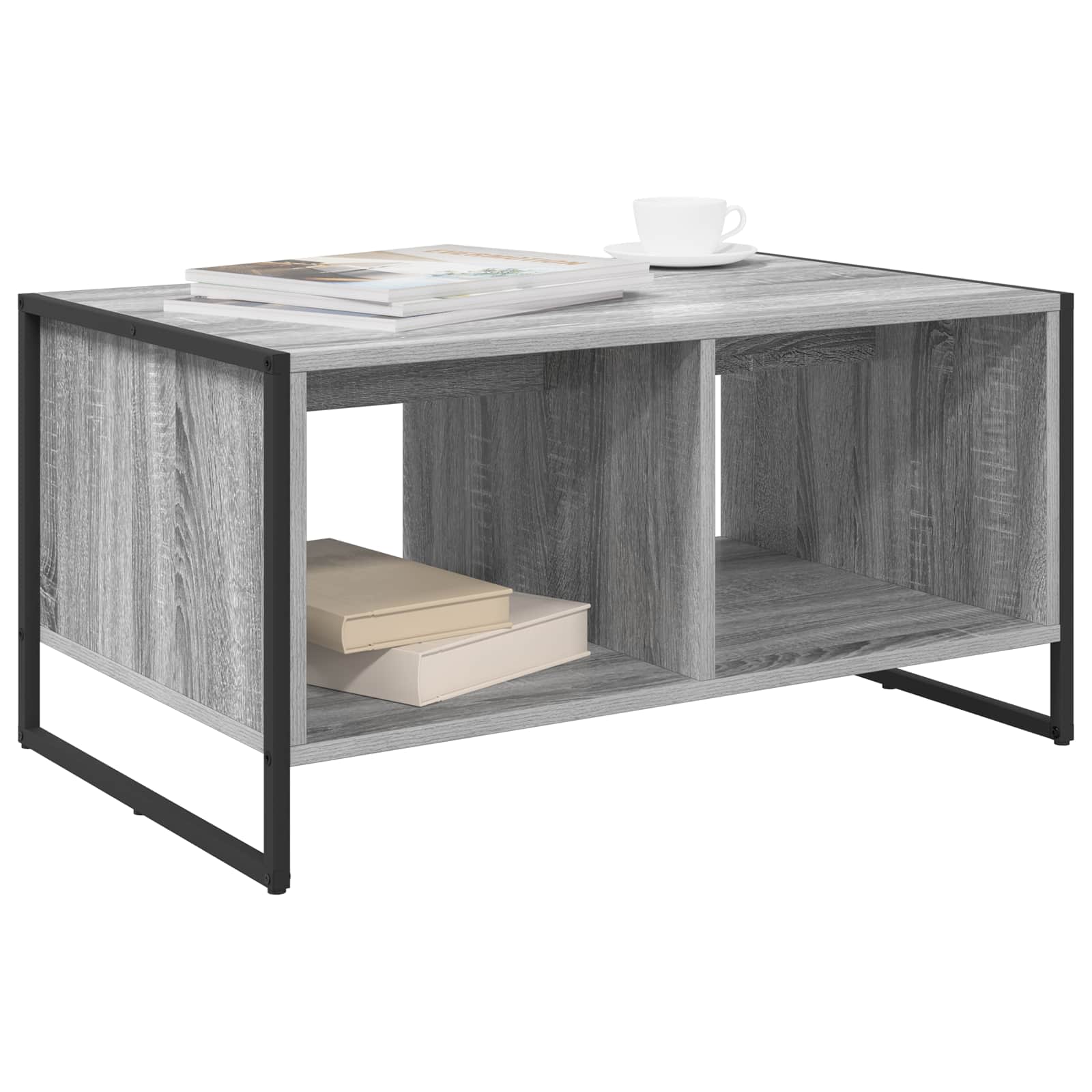 Kava Stol Siva Sonoma 80 x 50 x 40 cm Konstruirano drvo