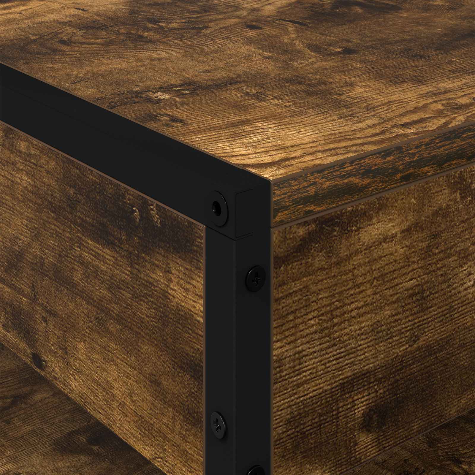 Kava Stol Dimni hrast 80 x 50 x 40 cm Konstruirano drvo