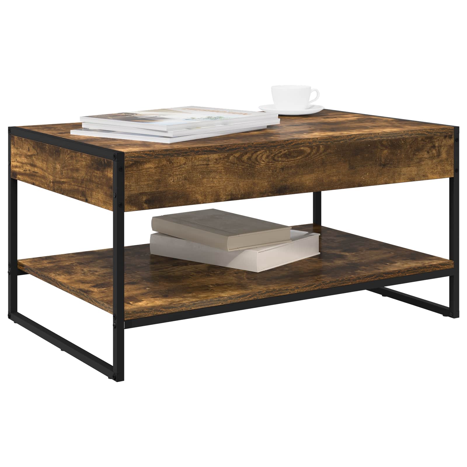 Kava Stol Dimni hrast 80 x 50 x 40 cm Konstruirano drvo