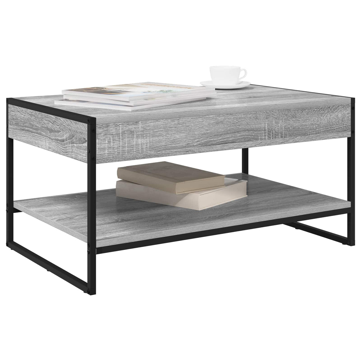 Kava Stol Siva Sonoma 80 x 50 x 40 cm Konstruirano drvo