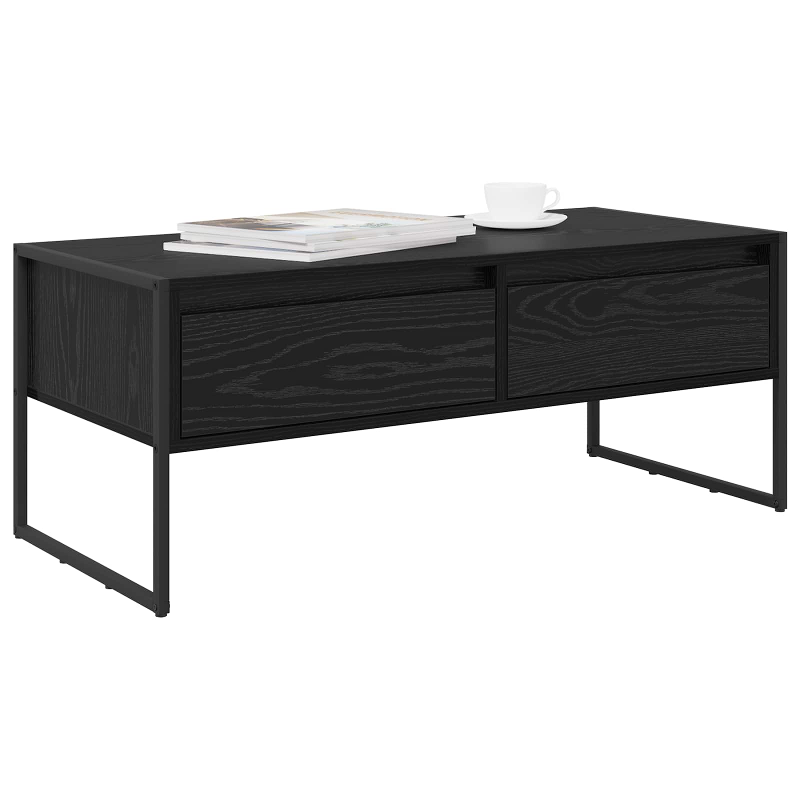 Kava Stol Crni hrast 100 x 46 x 40 cm Konstruirano drvo