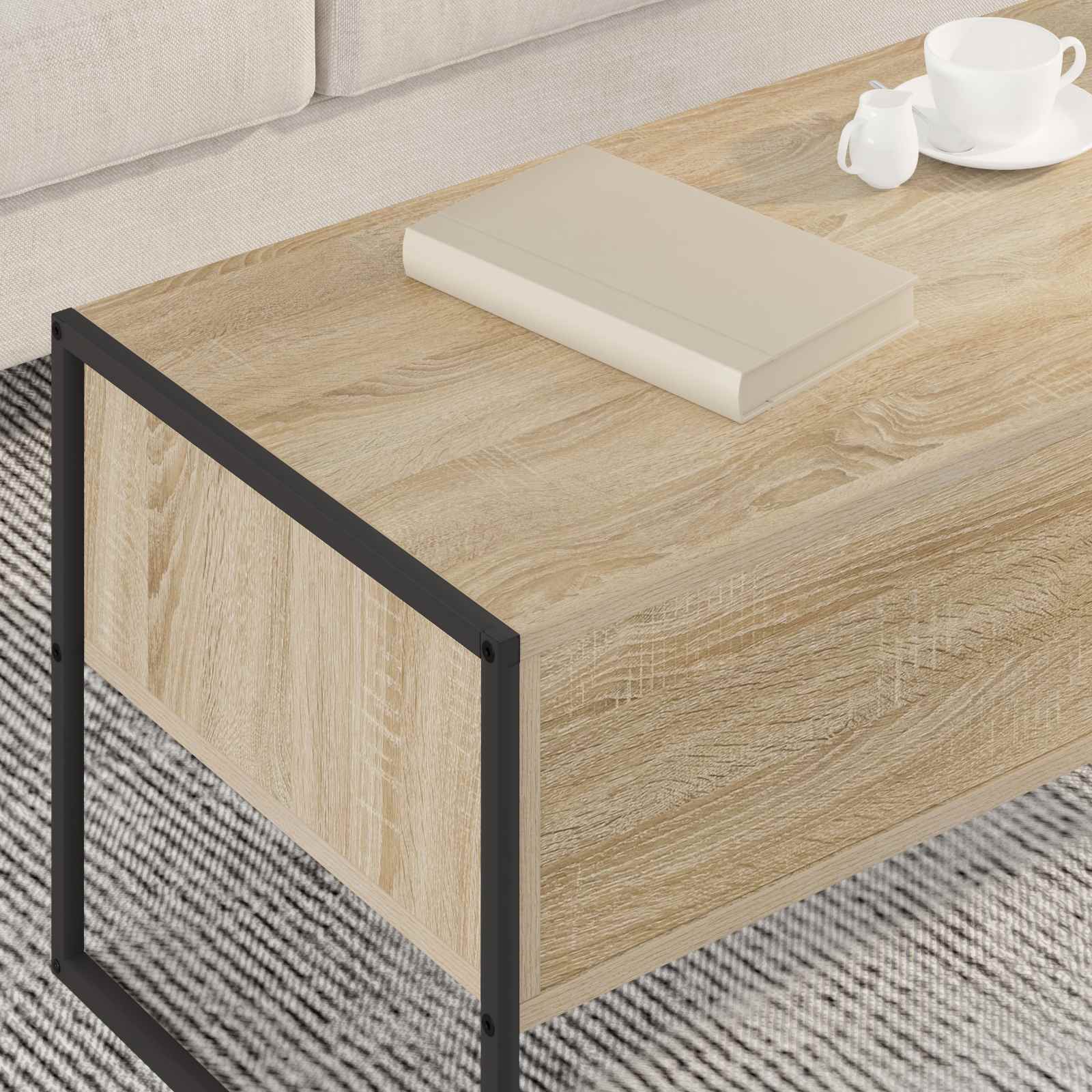 Kava Stol s ladicama Sonoma 100 x 46 x 40 cm Konstruirano drvo