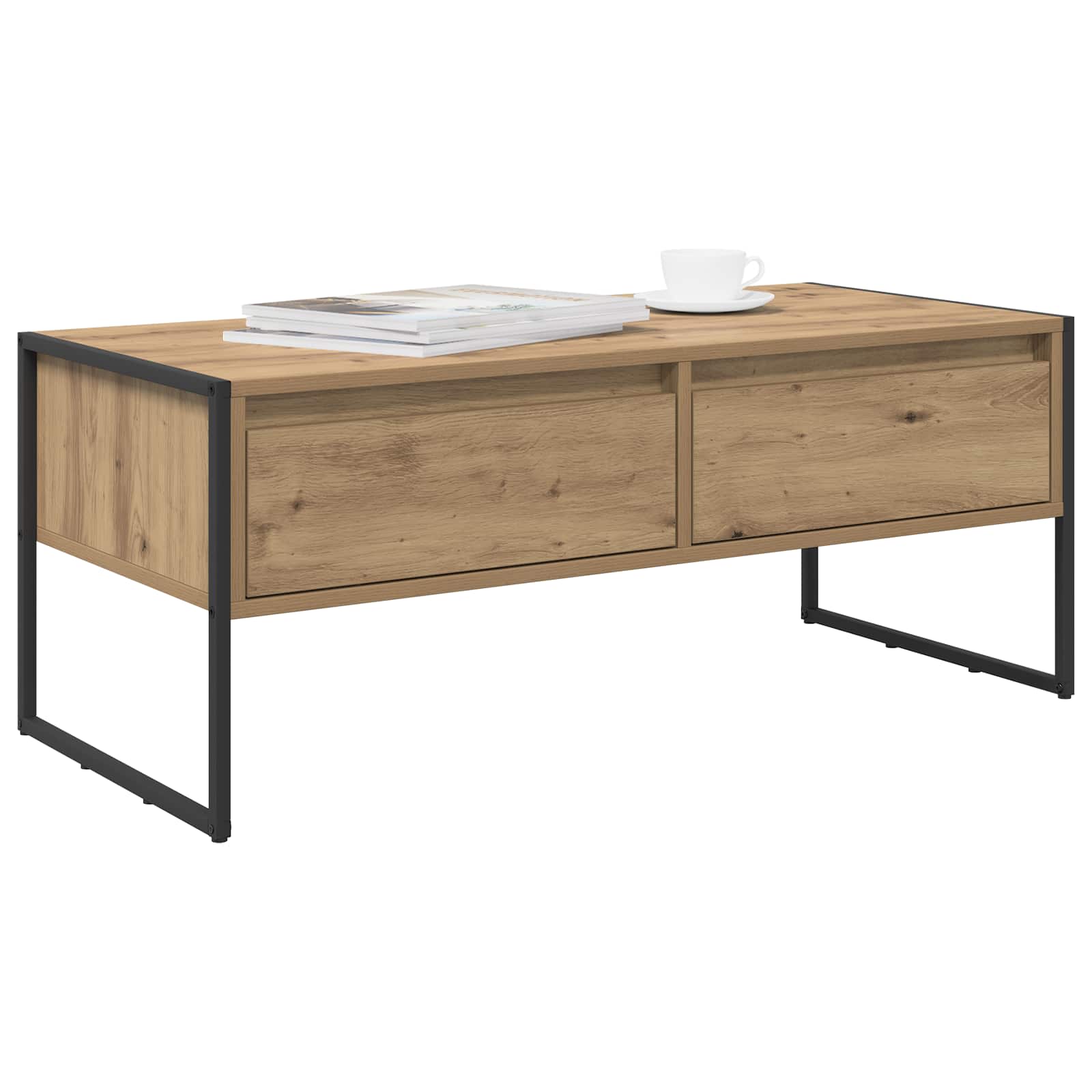 Kava Stol s ladicama Umjetnička hrastovina 100 x 46 x 40 cm