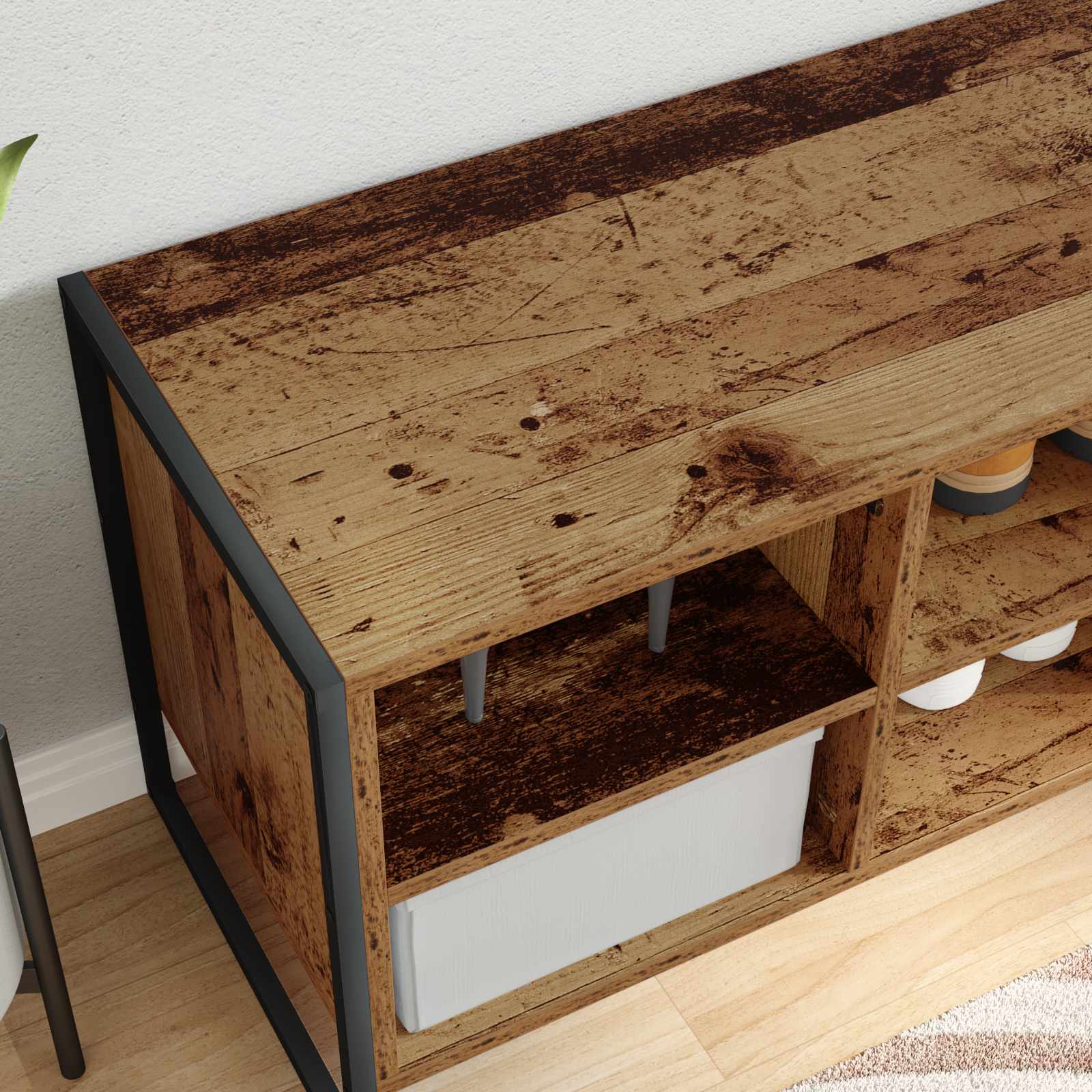 Ormar za cipele Staro drvo 100 x 35 x 44 cm Konstruirano drvo