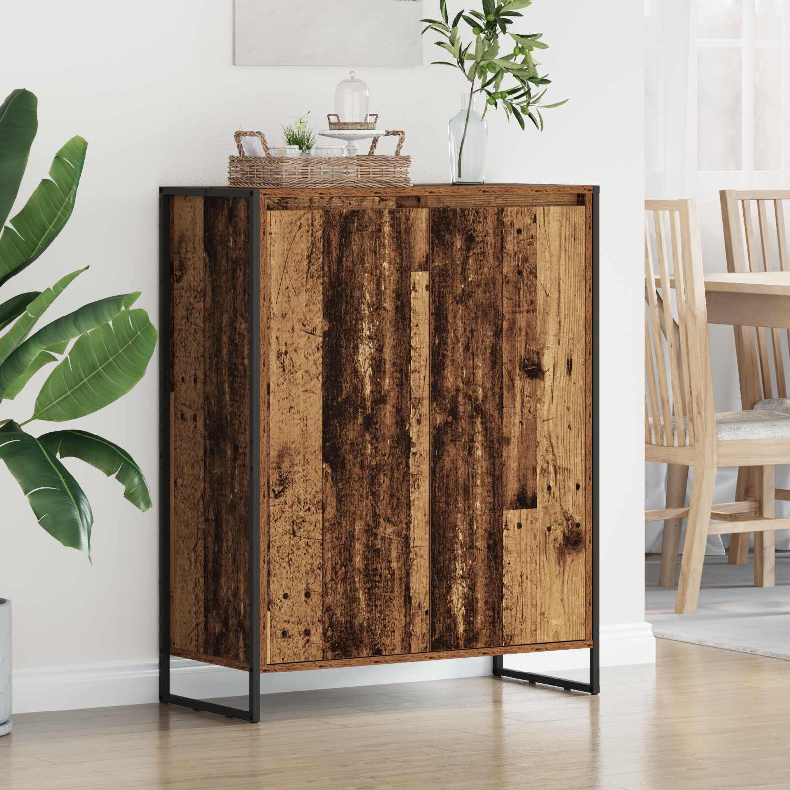 Ormar za cipele Staro drvo 79 x 36 x 100 cm Konstruirano drvo