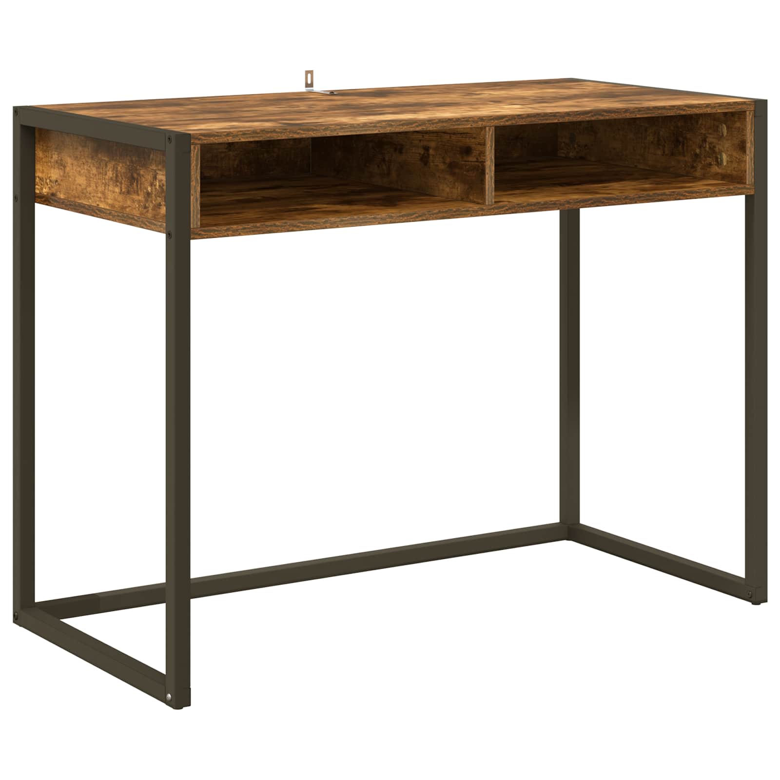Stol s pohranom Dimni hrast 100 x 50 x 75 cm Konstruirano drvo