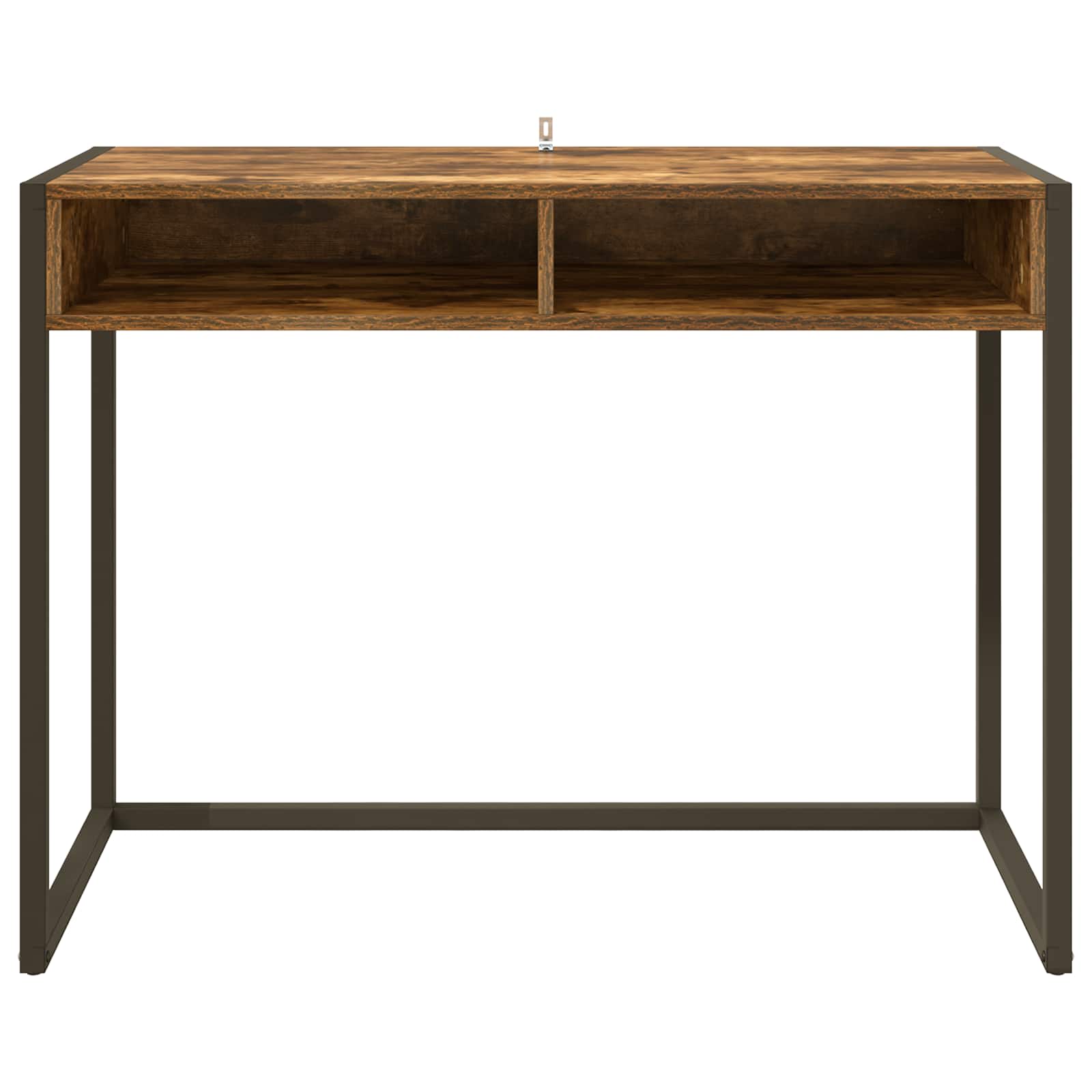 Stol s pohranom Dimni hrast 100 x 50 x 75 cm Konstruirano drvo
