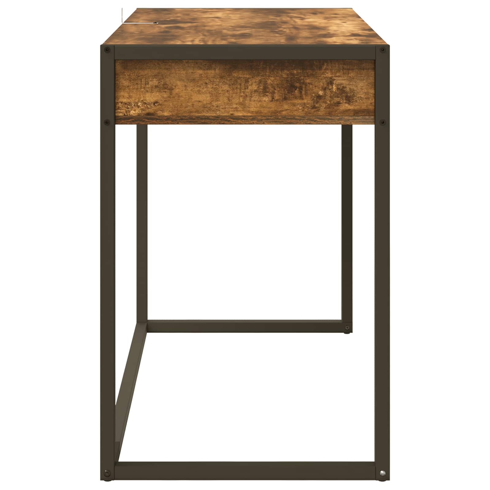 Stol s pohranom Dimni hrast 100 x 50 x 75 cm Konstruirano drvo