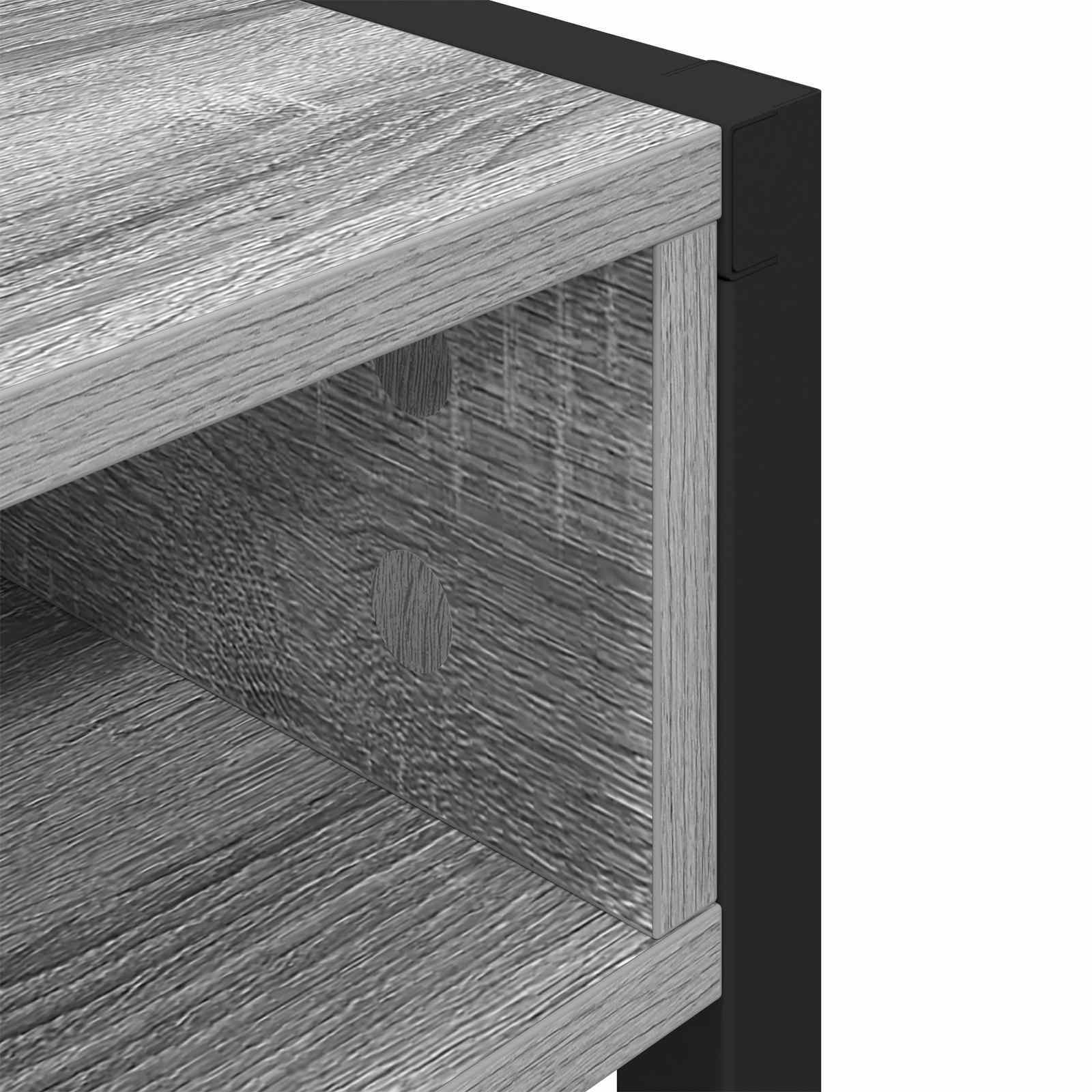 Stol s pohranom Siva Sonoma 100 x 50 x 75 cm Konstruirano drvo