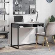 Stol s pohranom Siva Sonoma 100 x 50 x 75 cm Konstruirano drvo