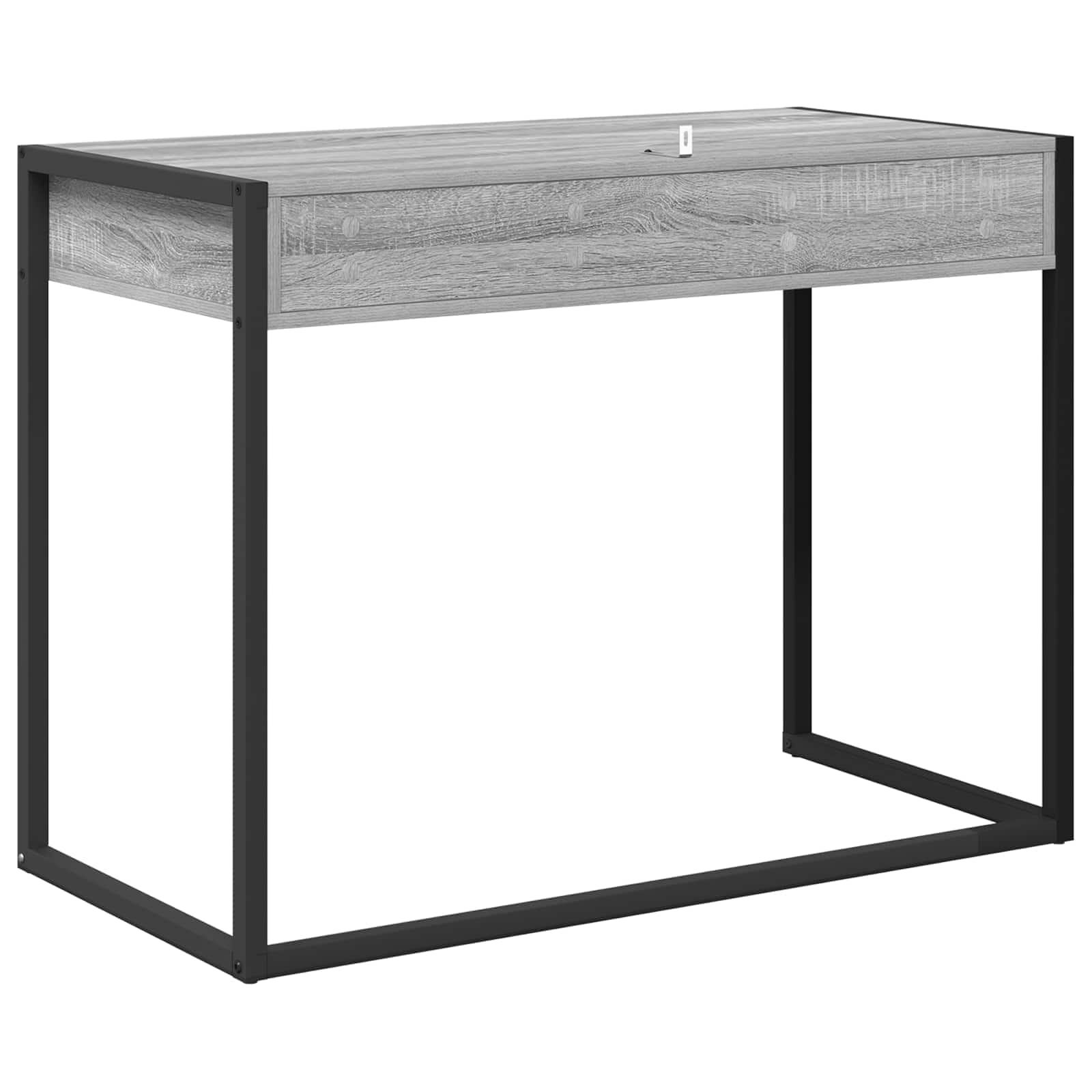 Stol s pohranom Siva Sonoma 100 x 50 x 75 cm Konstruirano drvo