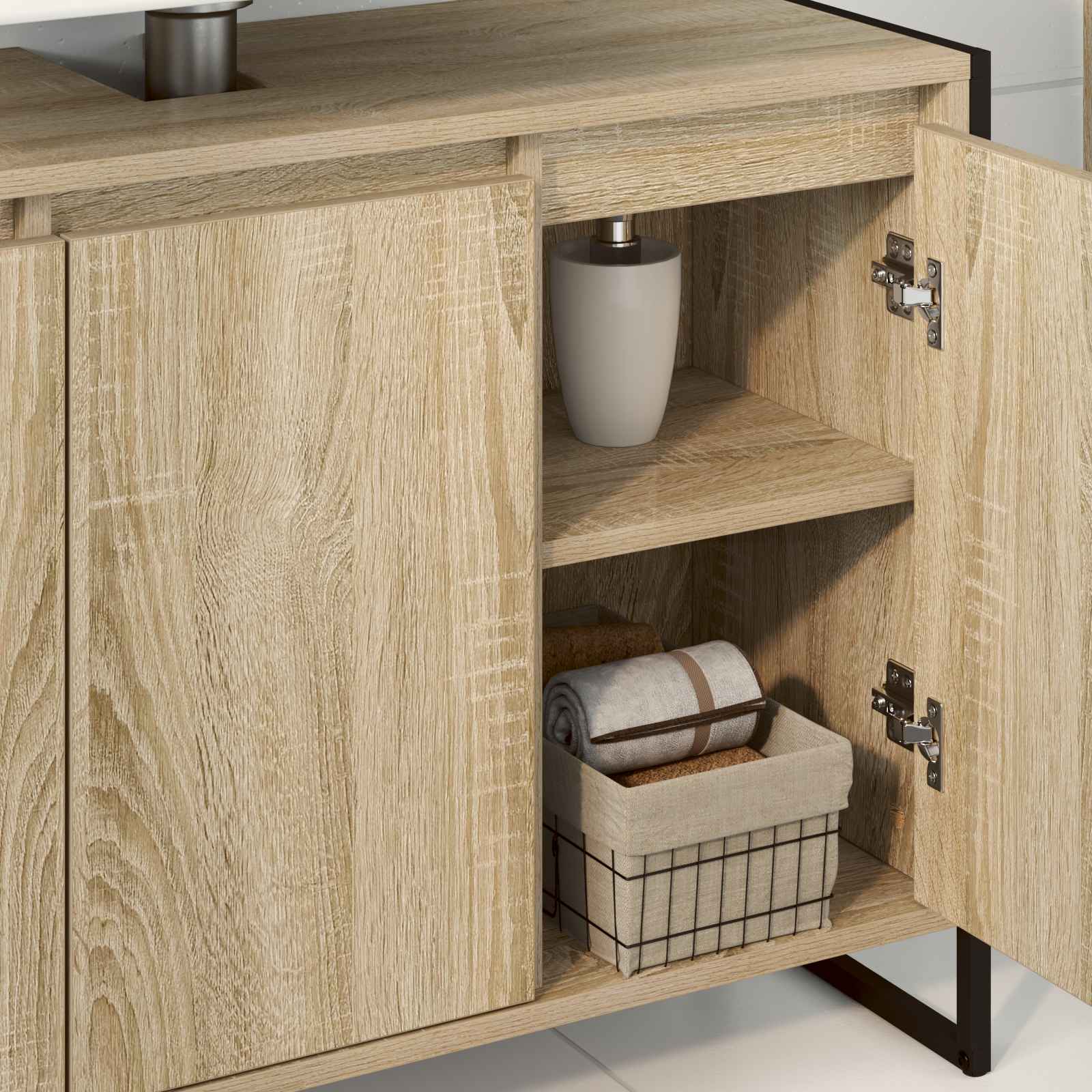 Kupaonski ormar Sonoma 90 x 30 x 60 cm Konstruirano drvo