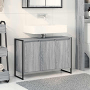 Kupaonski ormar Siva Sonoma 90 x 30 x 60 cm Konstruirano drvo