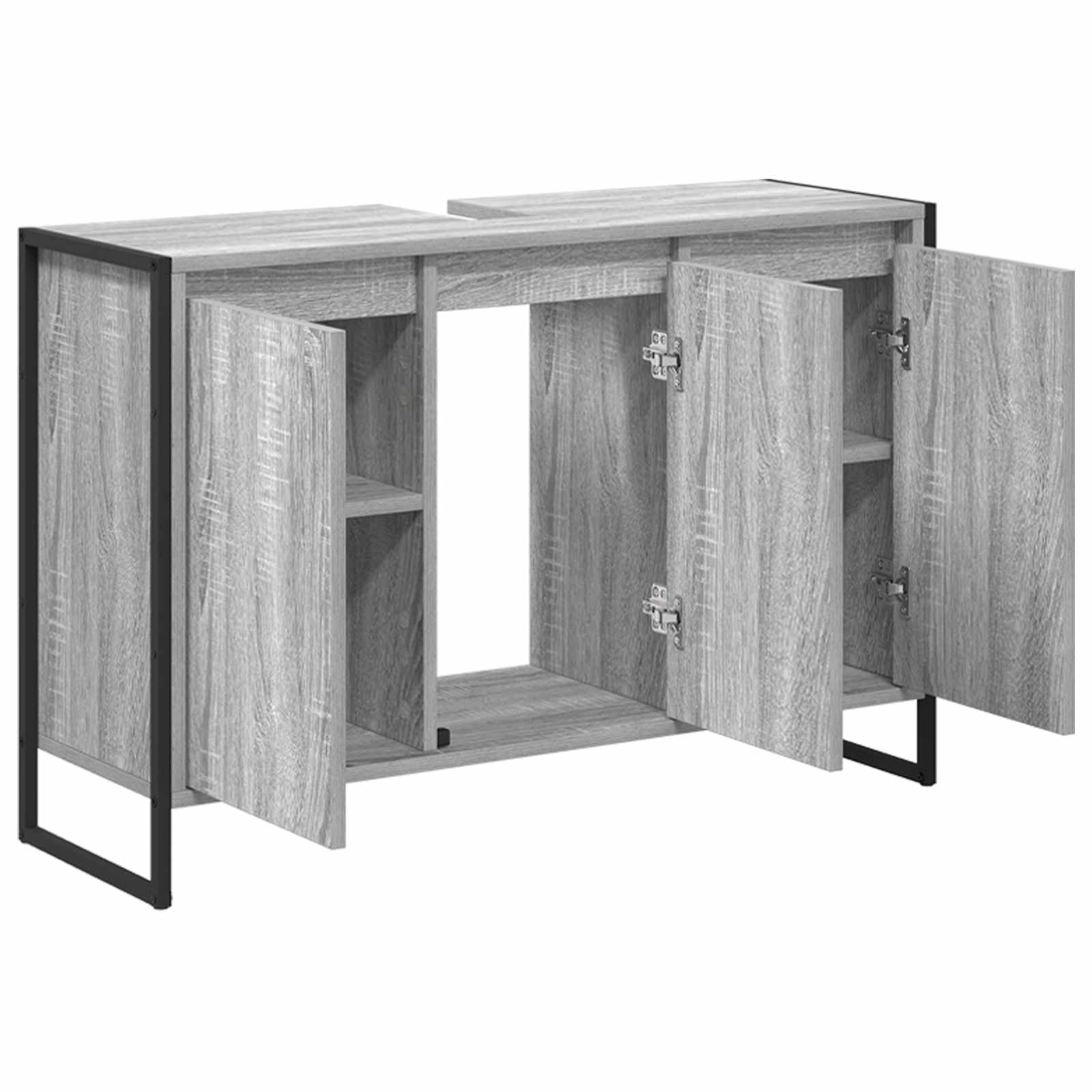 Kupaonski ormar Siva Sonoma 90 x 30 x 60 cm Konstruirano drvo