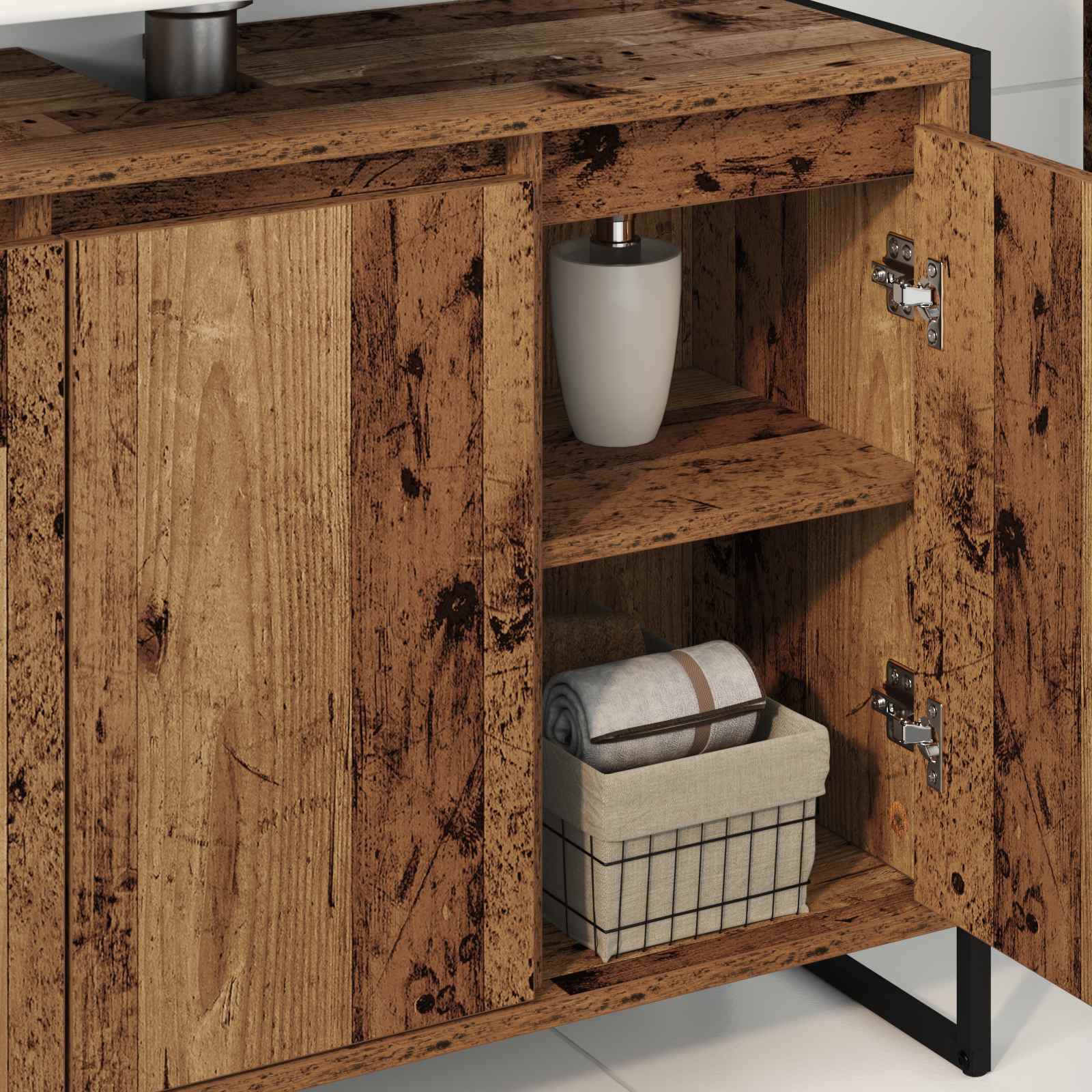 Kupaonski ormar Staro drvo 90 x 30 x 60 cm Konstruirano drvo
