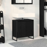Kupaonski ormar Crni hrast 60 x 30 x 60 cm Konstruirano drvo