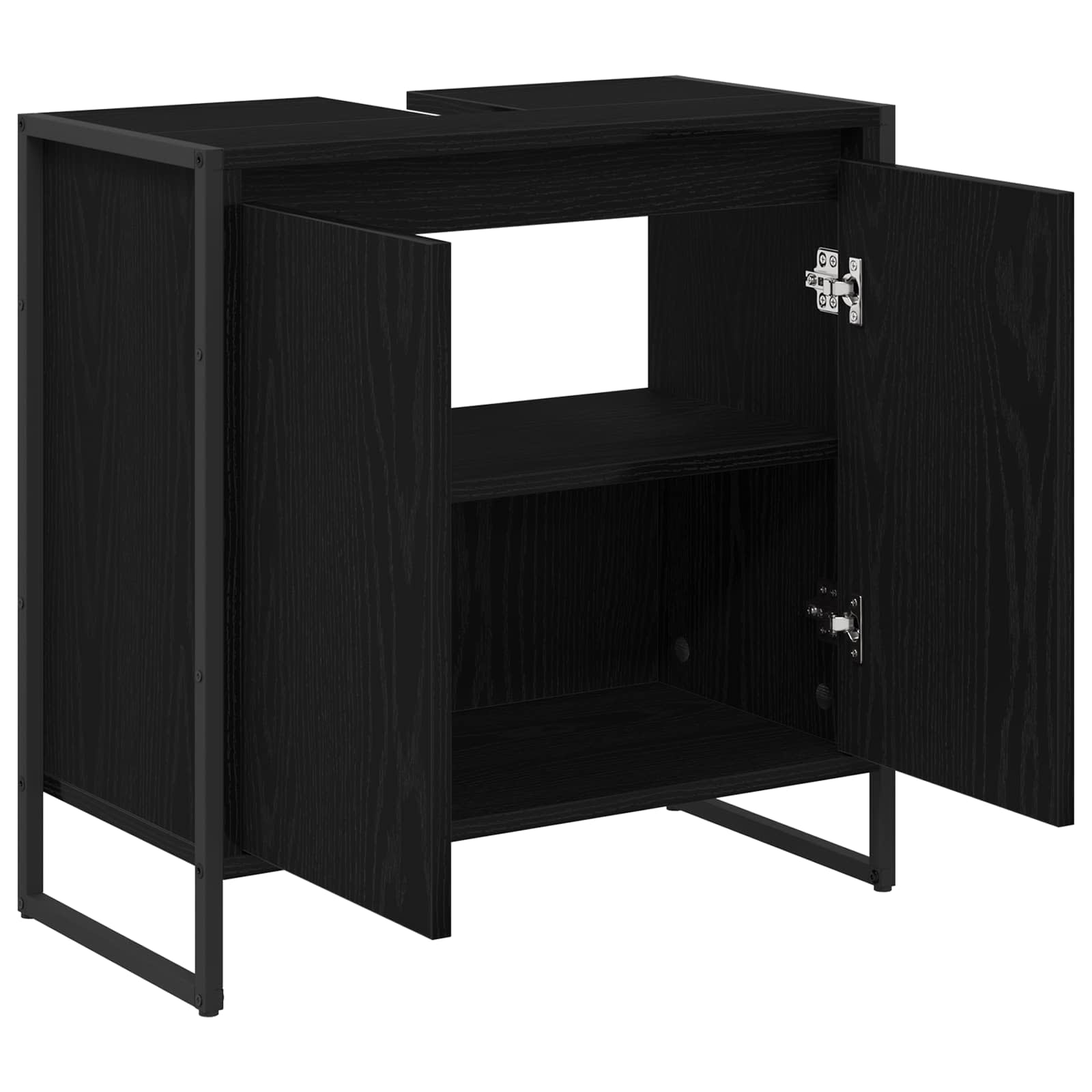 Kupaonski ormar Crni hrast 60 x 30 x 60 cm Konstruirano drvo