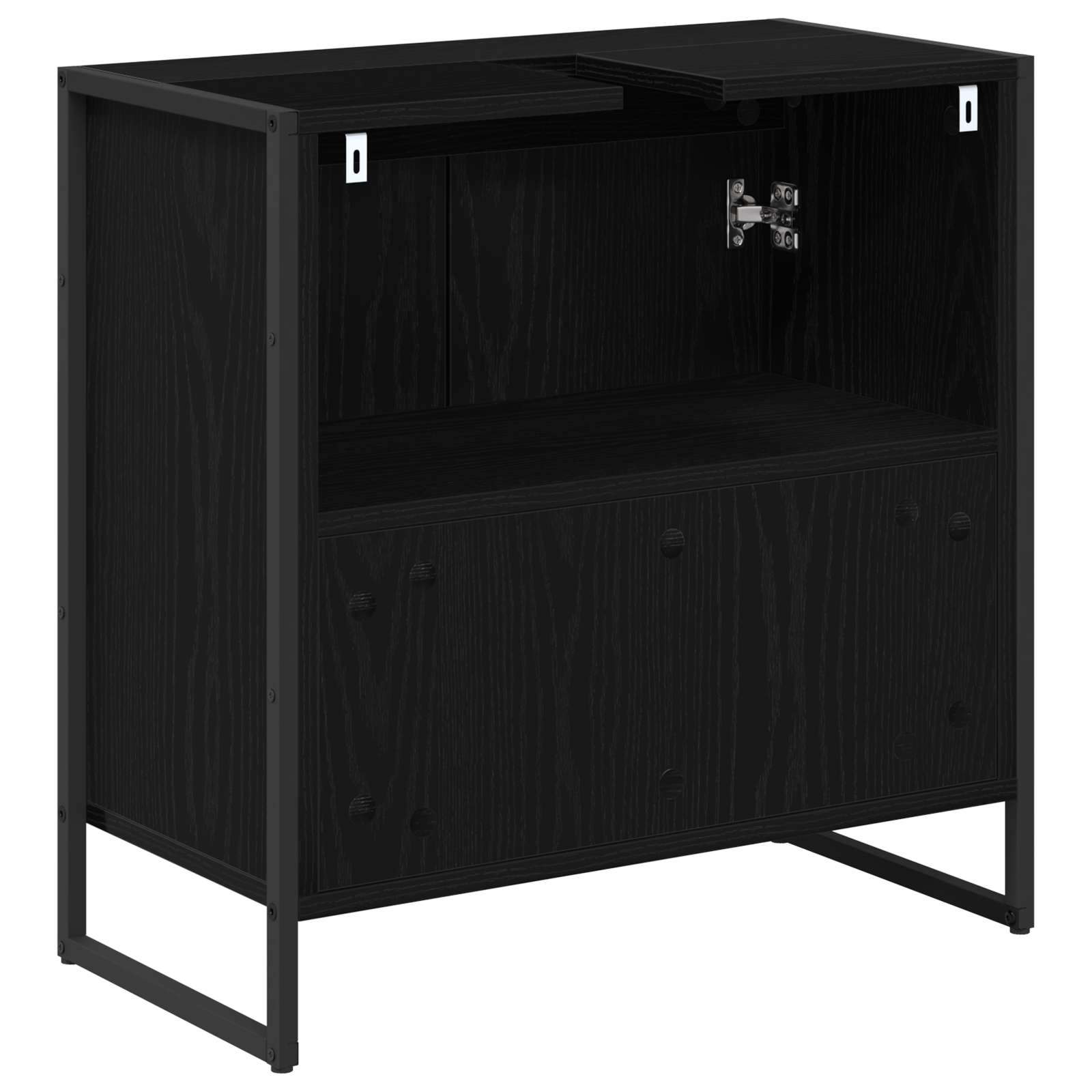 Kupaonski ormar Crni hrast 60 x 30 x 60 cm Konstruirano drvo