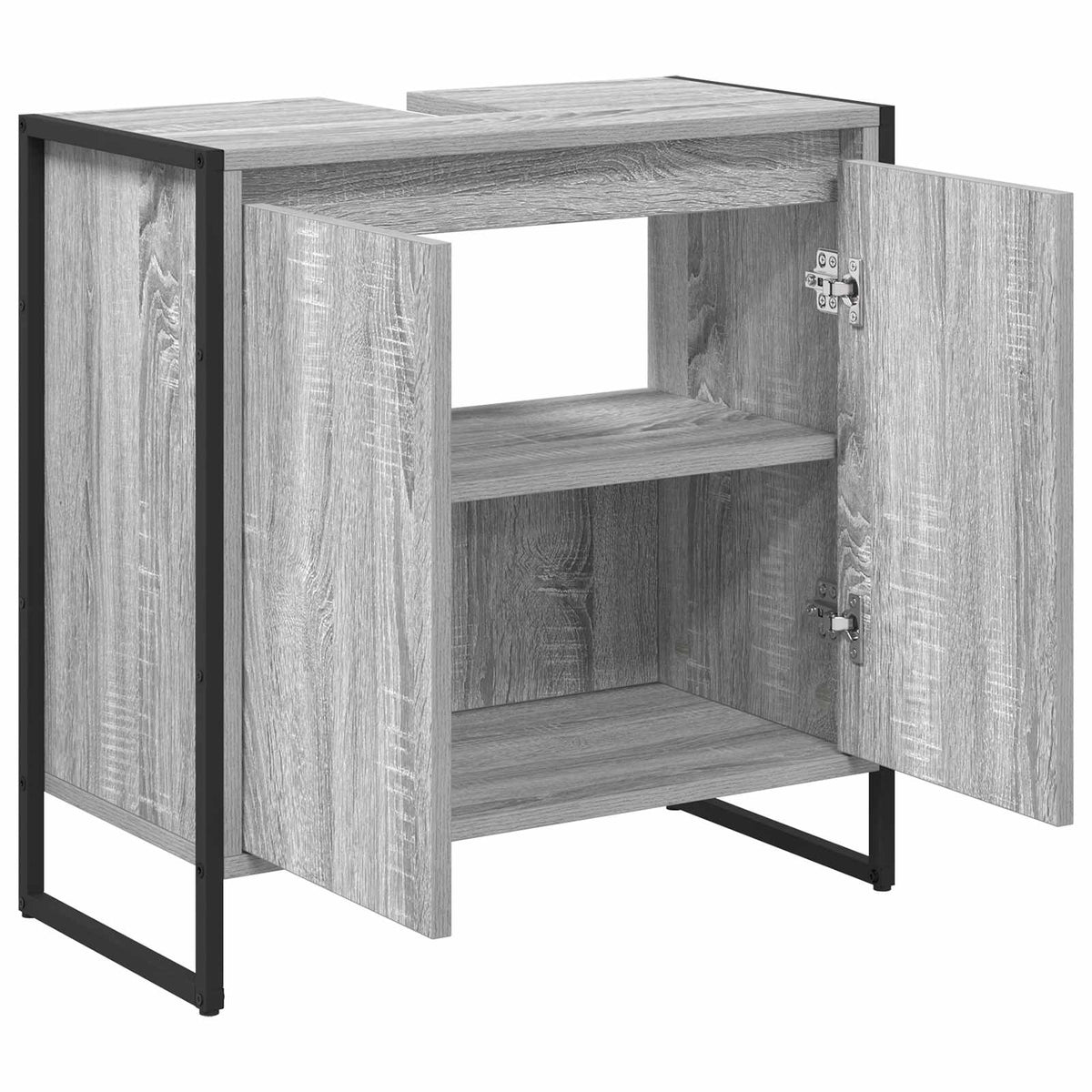 Kupaonski ormar Siva Sonoma 60 x 30 x 60 cm Konstruirano drvo