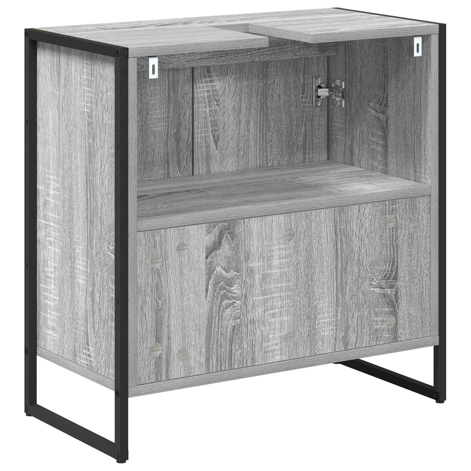 Kupaonski ormar Siva Sonoma 60 x 30 x 60 cm Konstruirano drvo