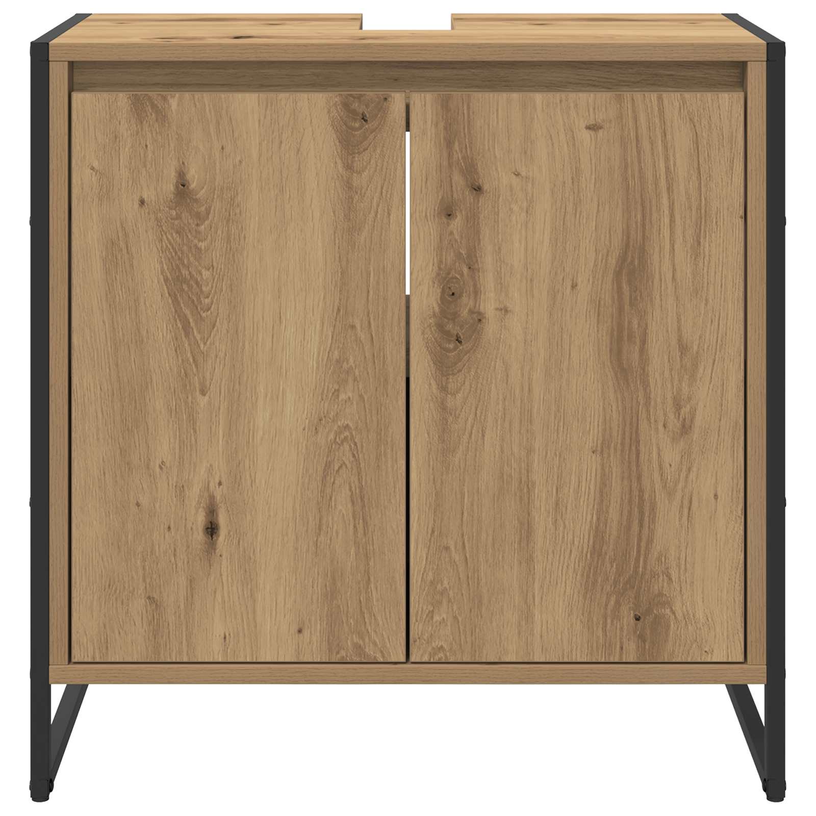 Kupaonski ormar s vratima Umjetnička hrastovina 60 x 30 x 60 cm