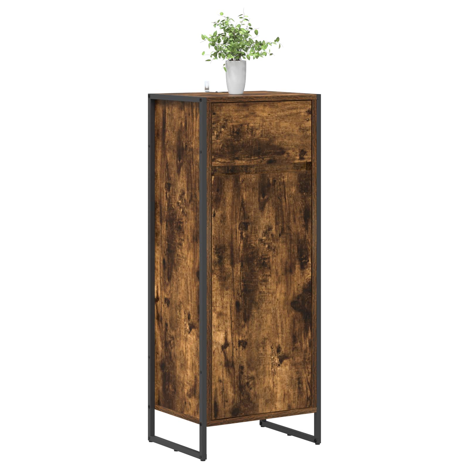 Kupaonski ormar Dimni hrast 40 x 30 x 100 cm Konstruirano drvo