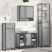 Kupaonski ormar Siva Sonoma 40 x 30 x 100 cm Konstruirano drvo