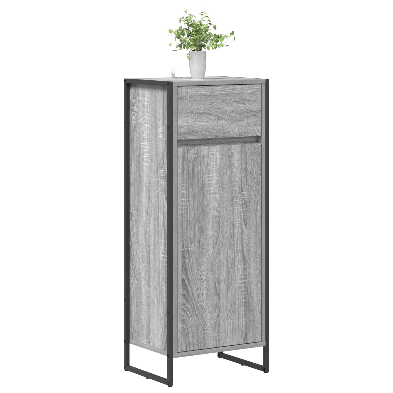 Kupaonski ormar Siva Sonoma 40 x 30 x 100 cm Konstruirano drvo