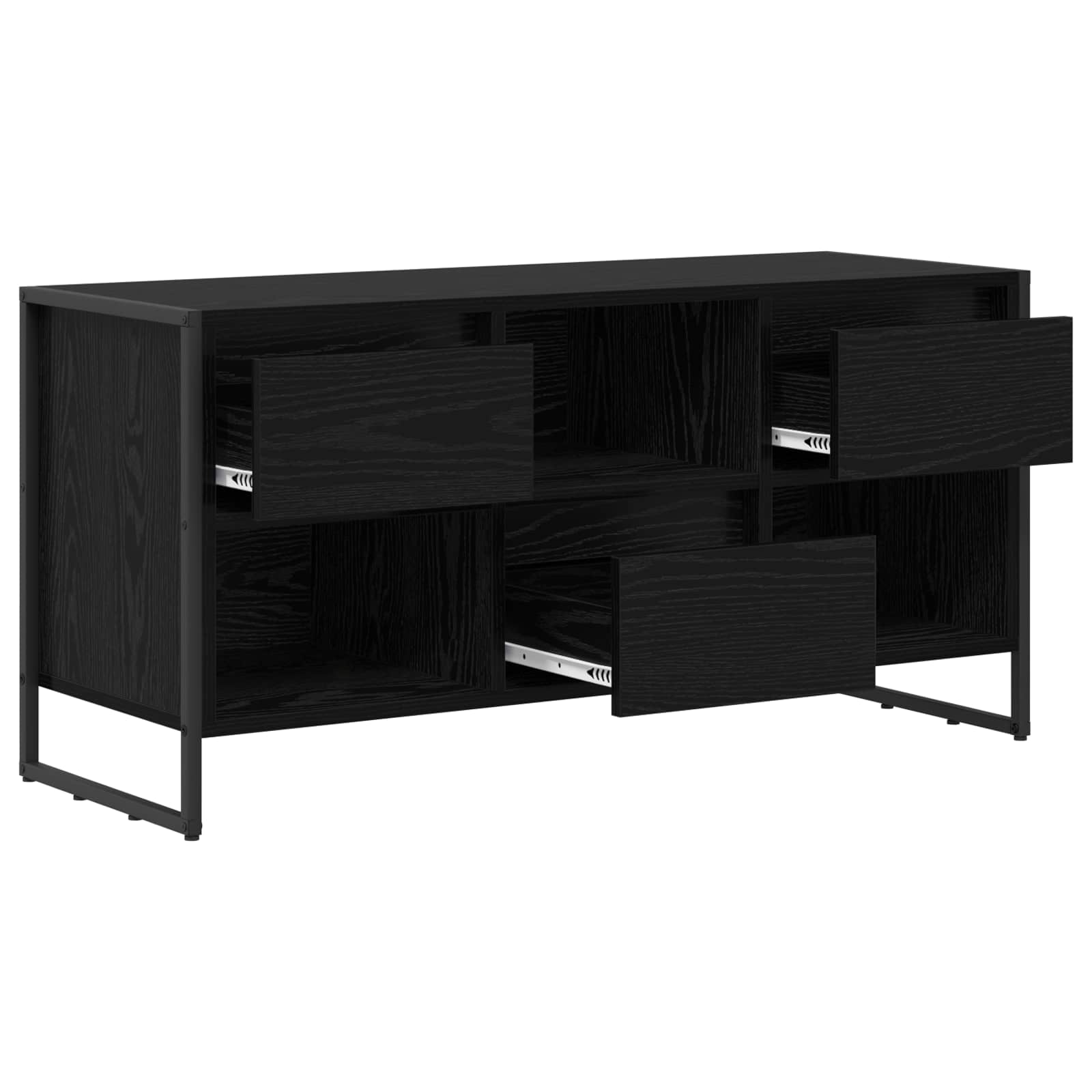 TV ormar Crni hrast 100 x 36 x 49,5 cm Konstruirano drvo